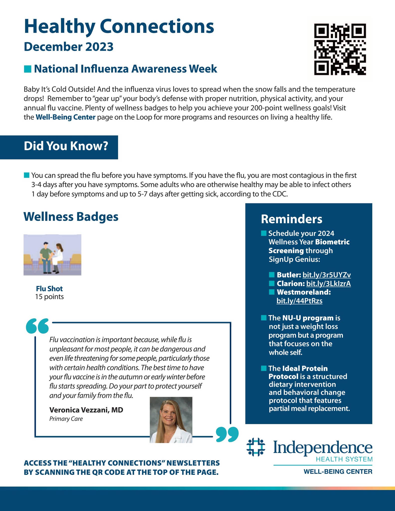 Healthy Connections I December 2023 by Independence Health System - Issuu