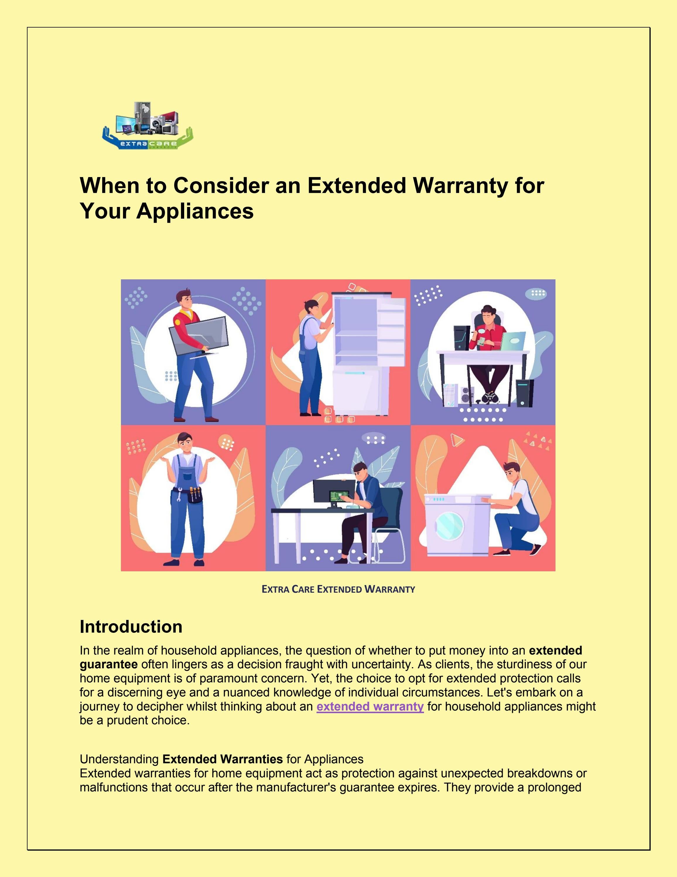 Maximizing Your Investment The Benefits of Extra Care Extended