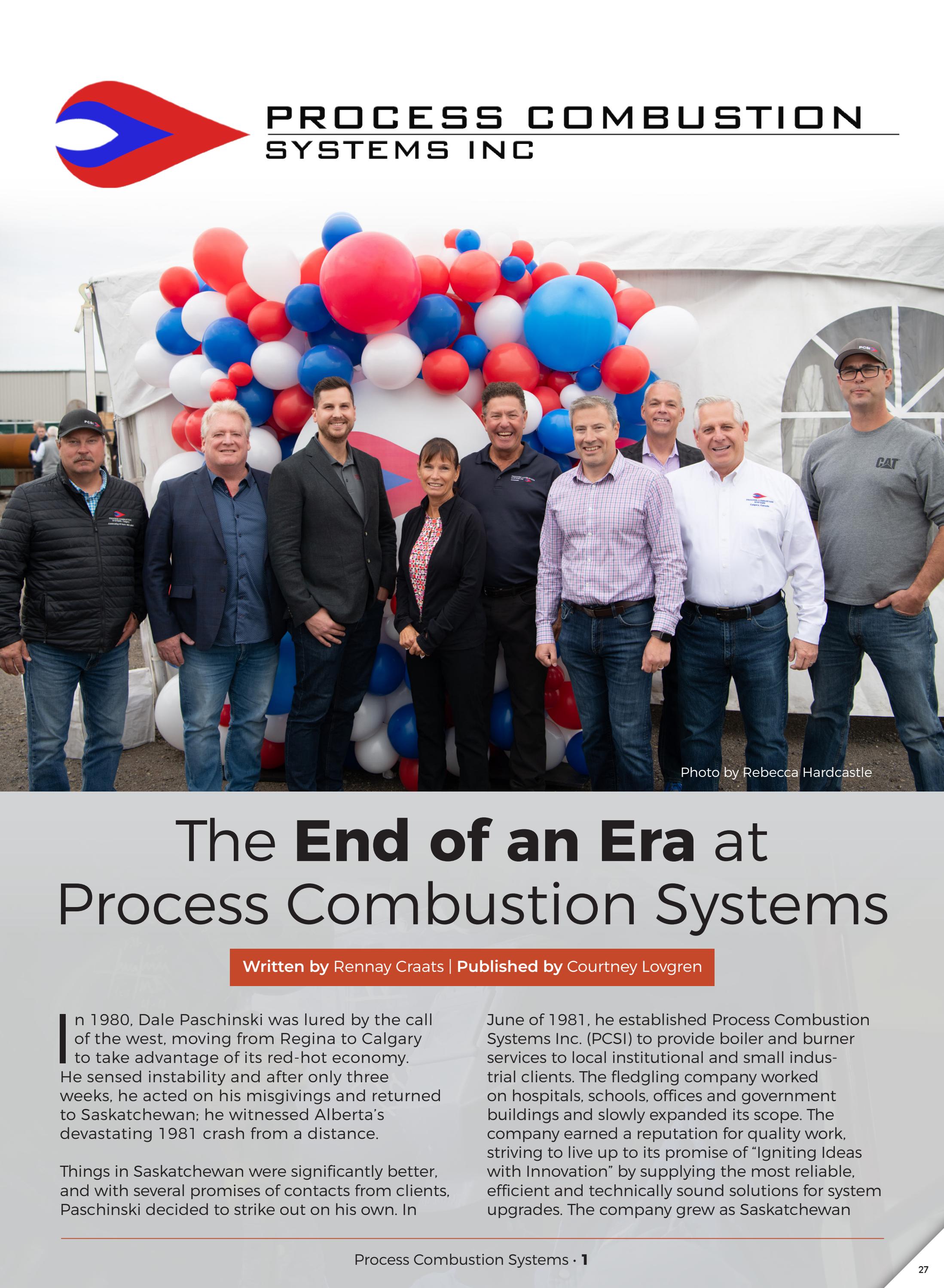 Process Combustion Systems Ltd. Celebrating the End of an Era by