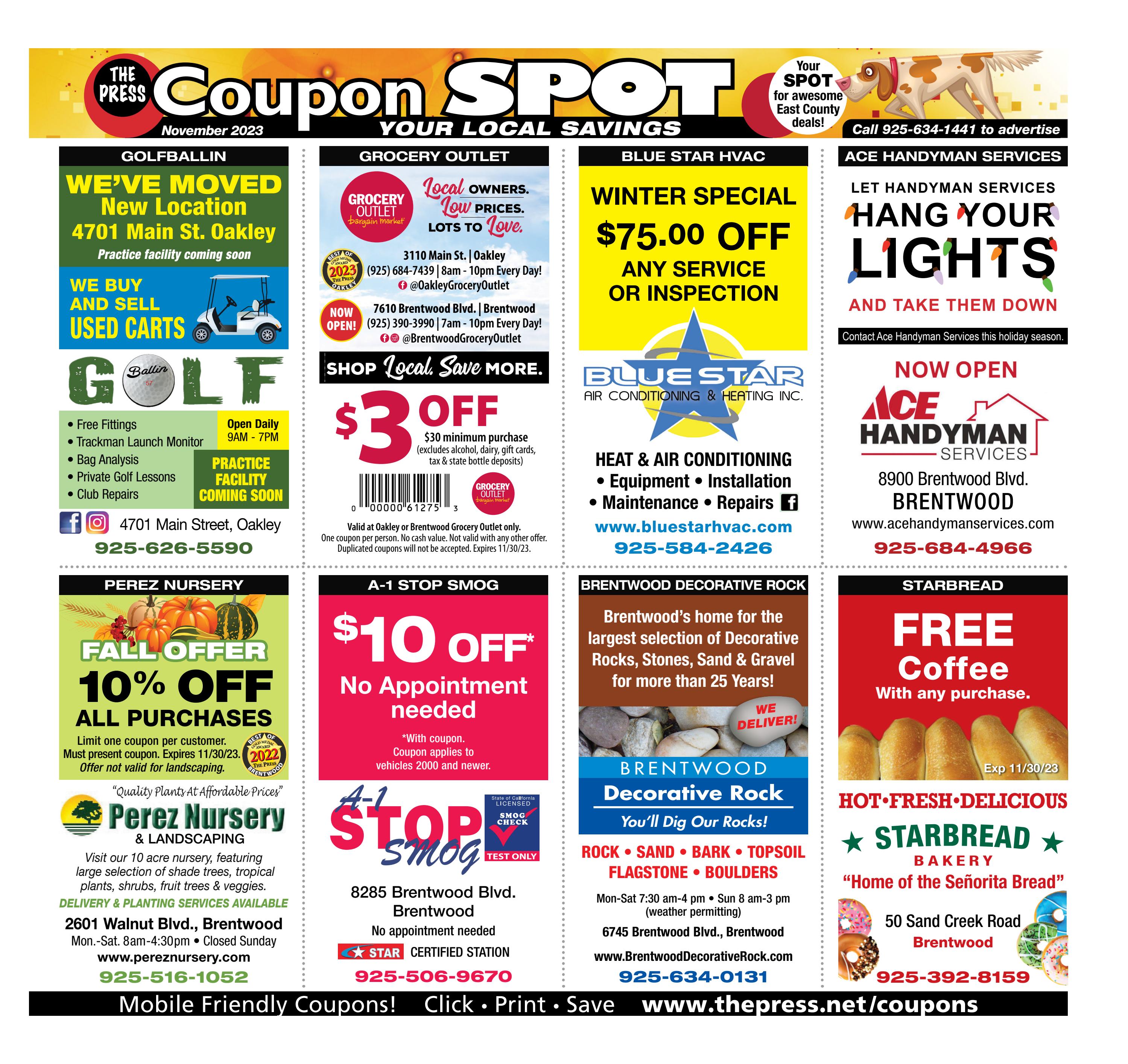 The Press Coupons November 2023 by Brentwood Press & Publishing Issuu