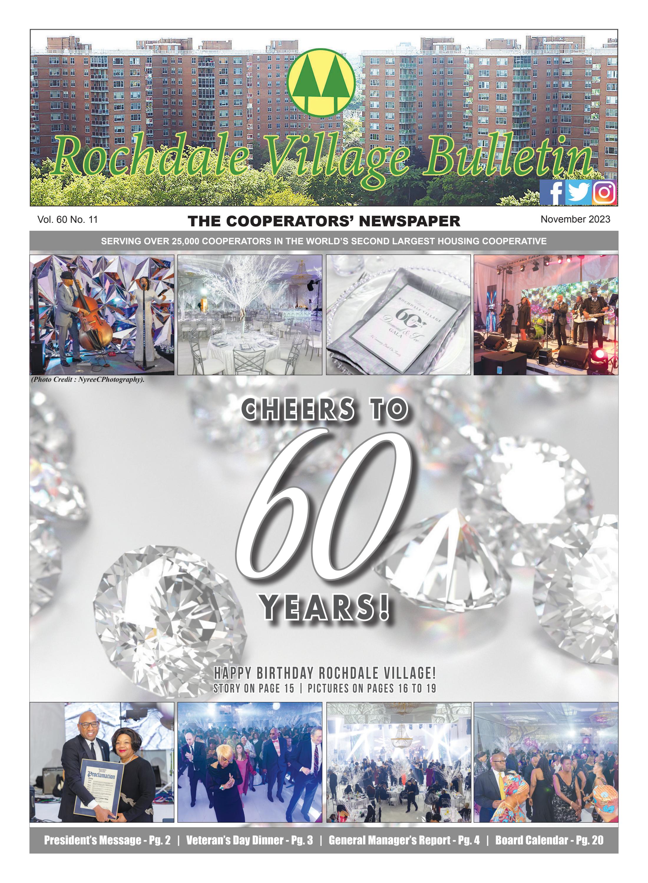 Rochdale Village Bulletin November 2023 Edition by Rochdale Village