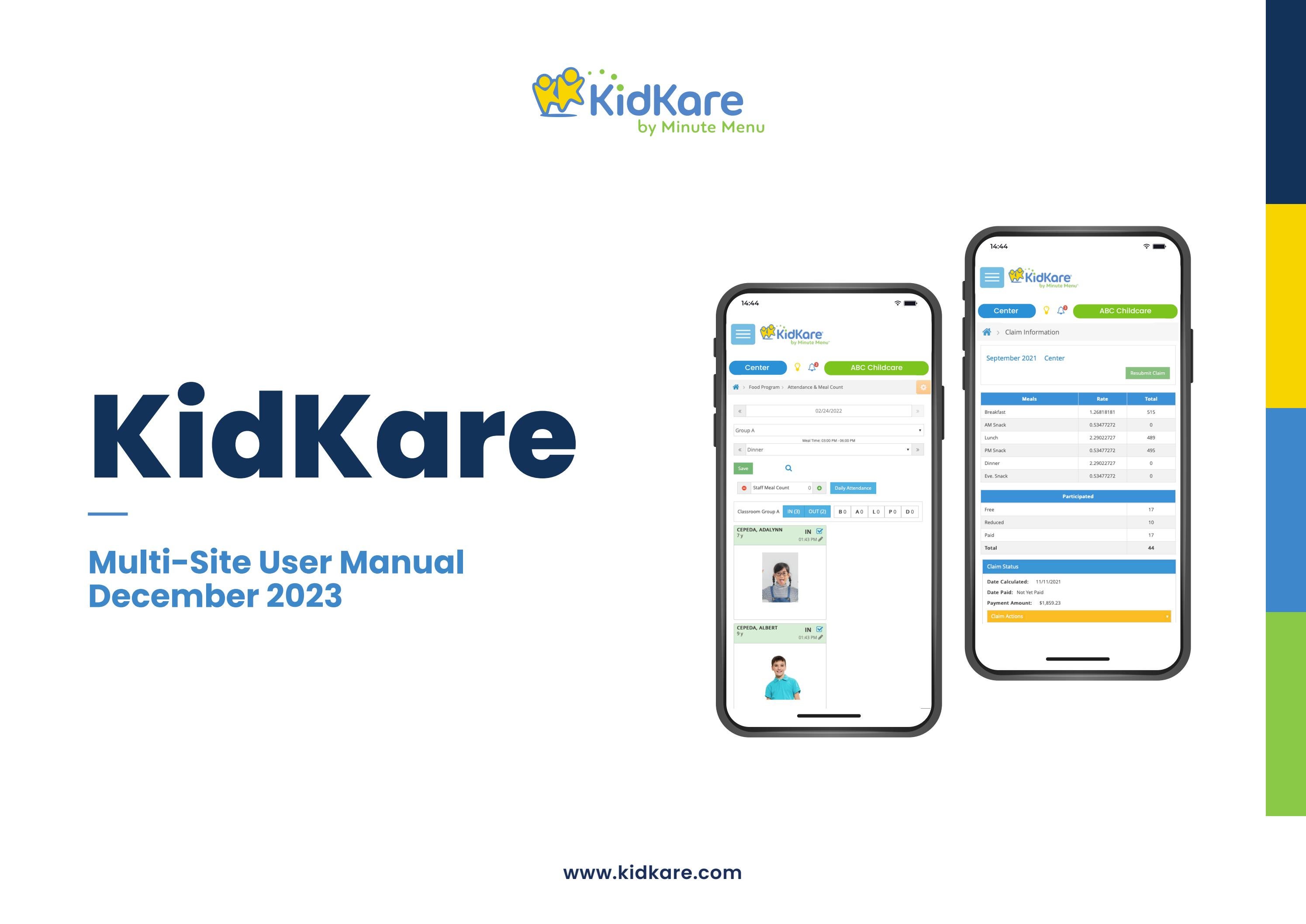 KidKare MultiSite User LA by KidKare by Minute Menu Issuu