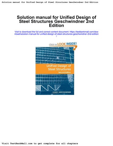 Structural Steel Design Solution Manual – KTPLZW