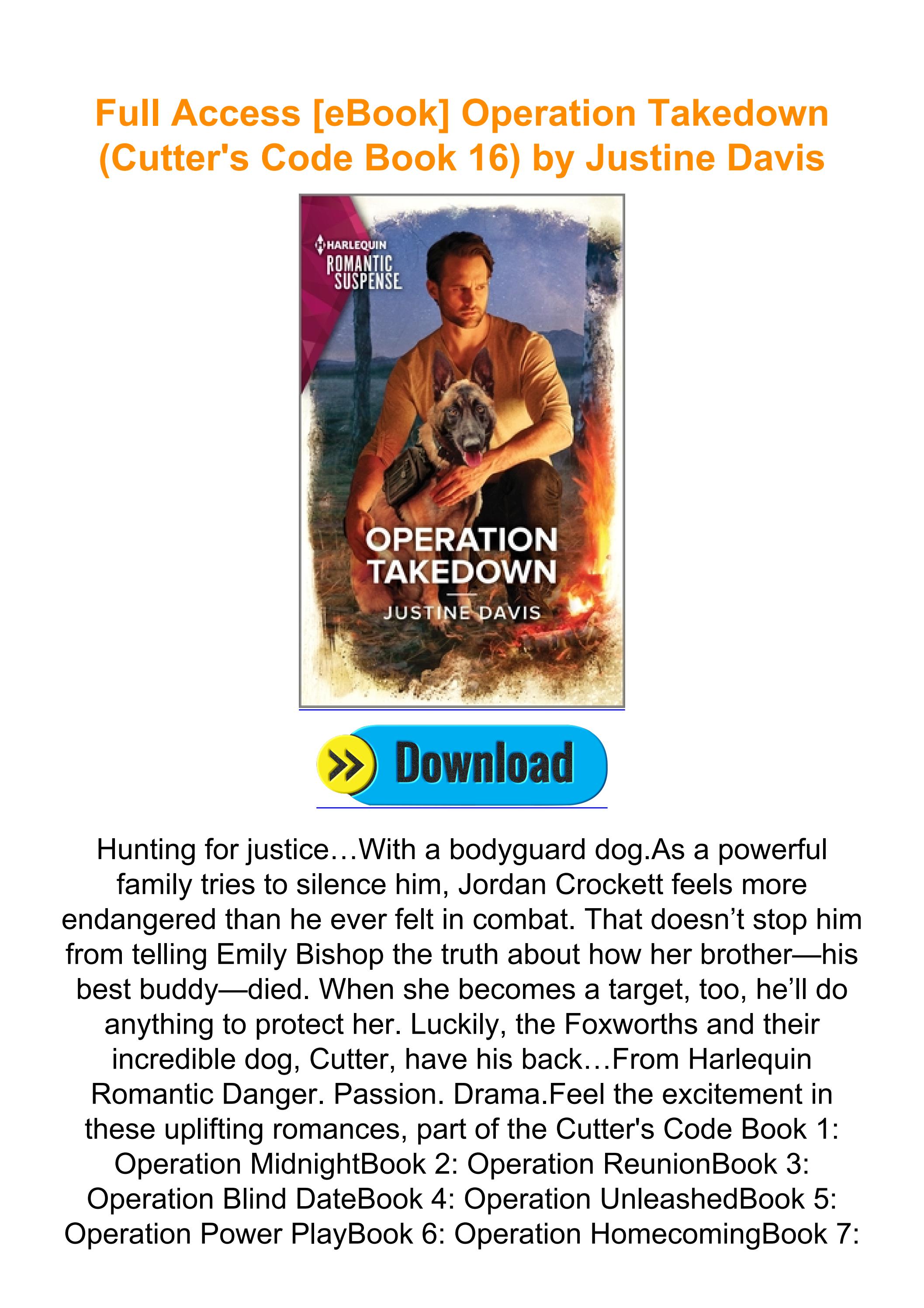 Full Access [eBook] Operation Takedown (Cutter's Code Book 16) by