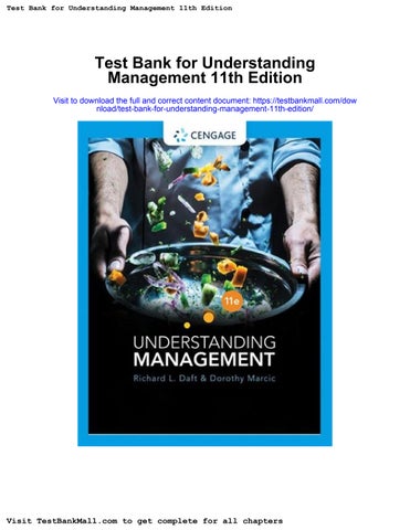 Test bank for understanding management 11th edition by richard ...