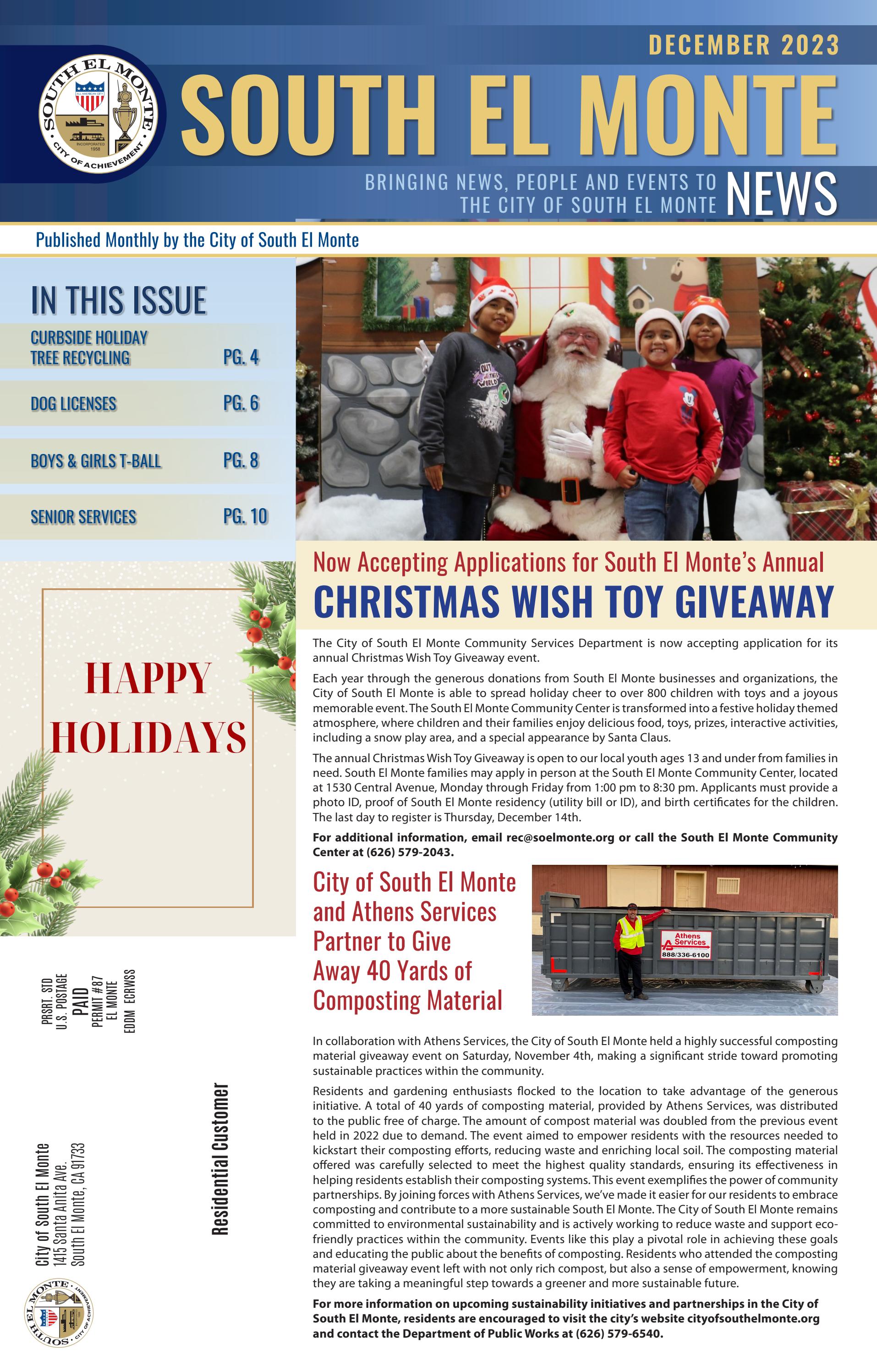 South El Monte News - December 2023 by cityofsouthelmonte.org - Issuu