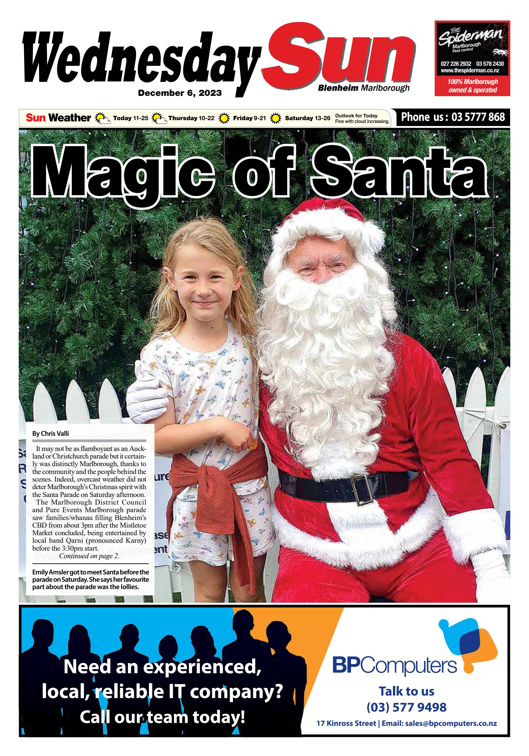 6 December Blenheim Sun Newspaper by The Blenheim Sun Issuu
