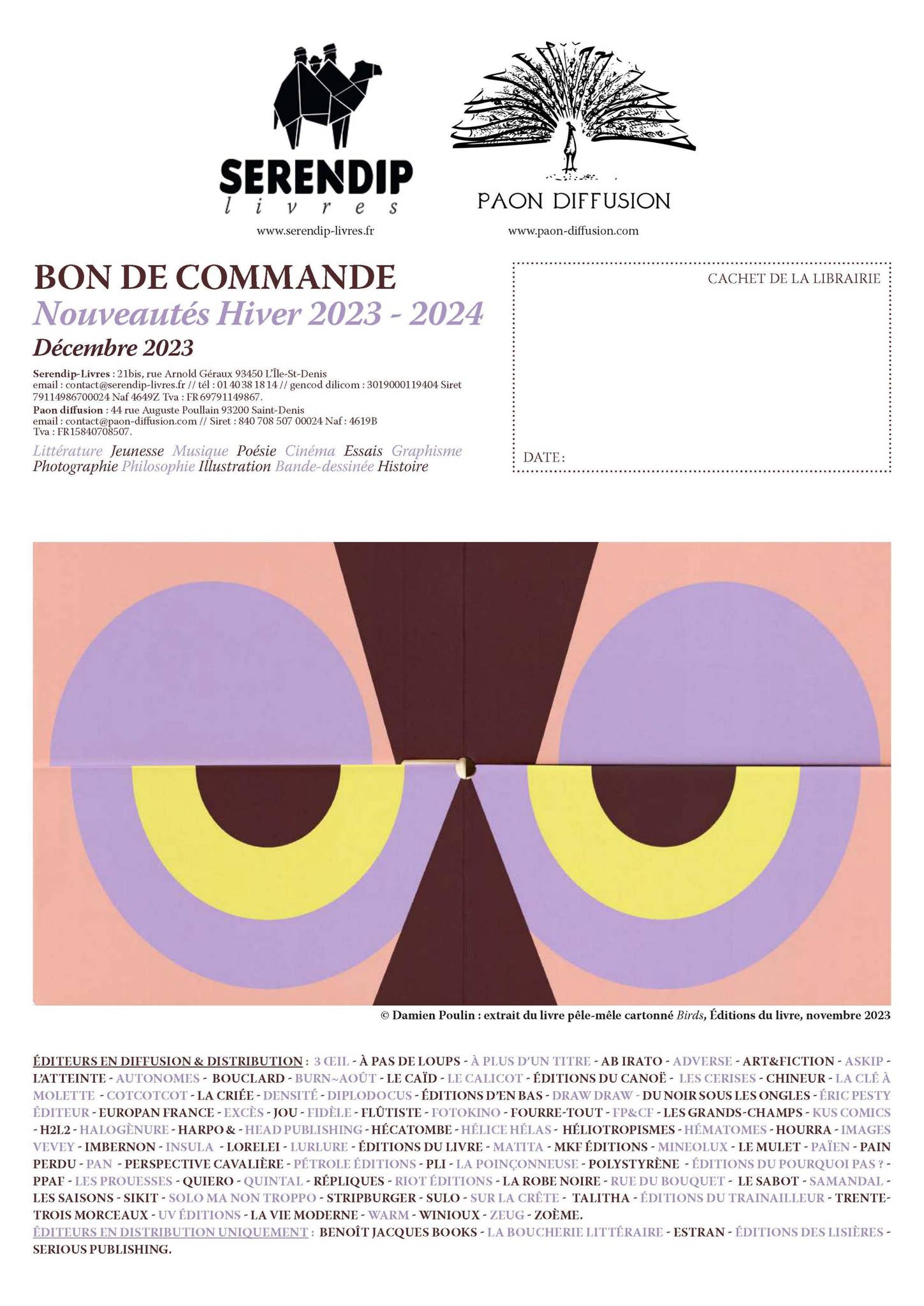 Catalogue :: décembre - mars 2024 :: Serendip & Paon by Serendip-Livres -  Issuu