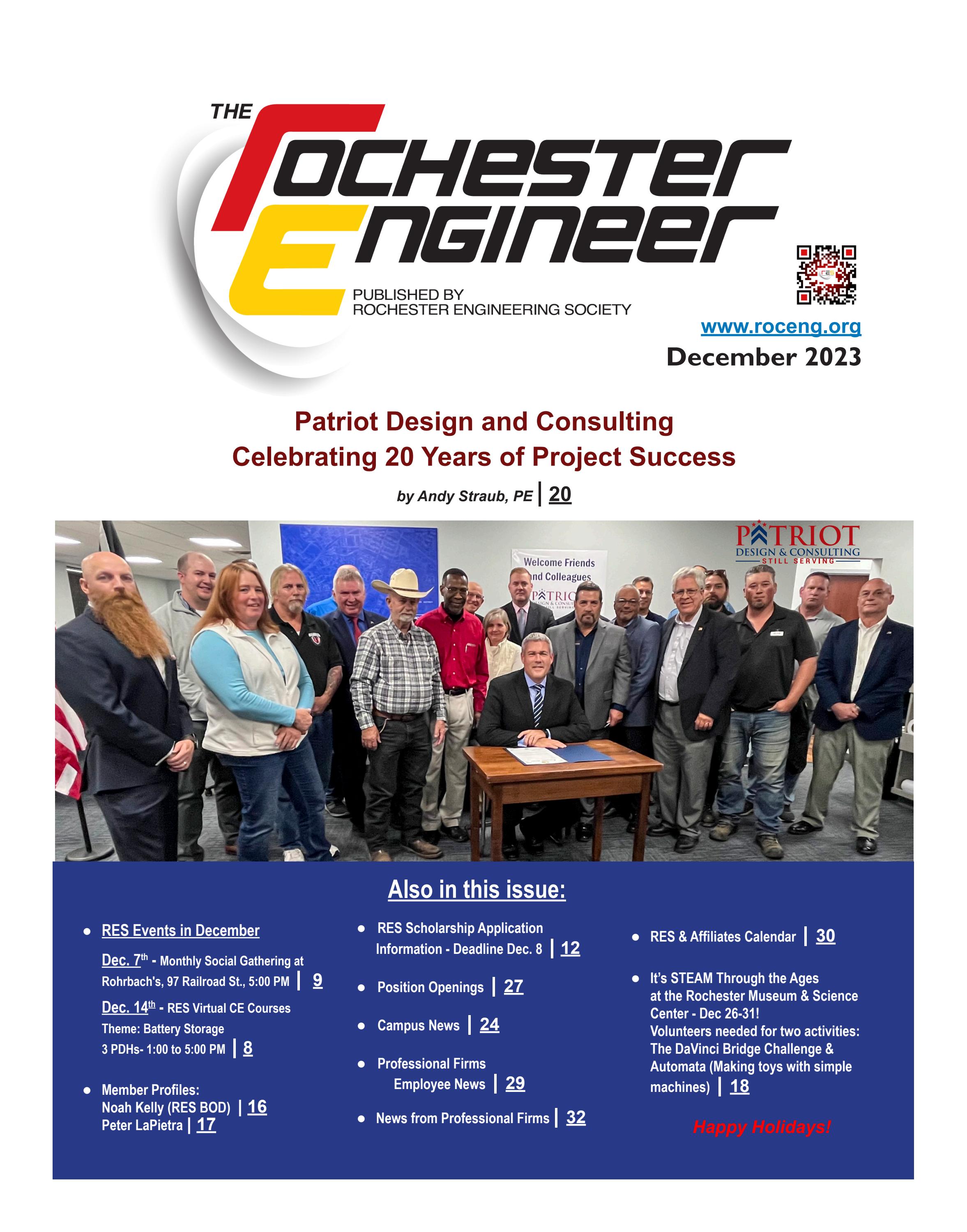 The Rochester Engineer December 2023 by Rochester Engineering Society -  Issuu