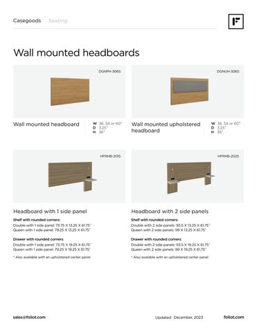 foliot furniture 家具目录 · Healthcare Poduct 指南 第 4 页