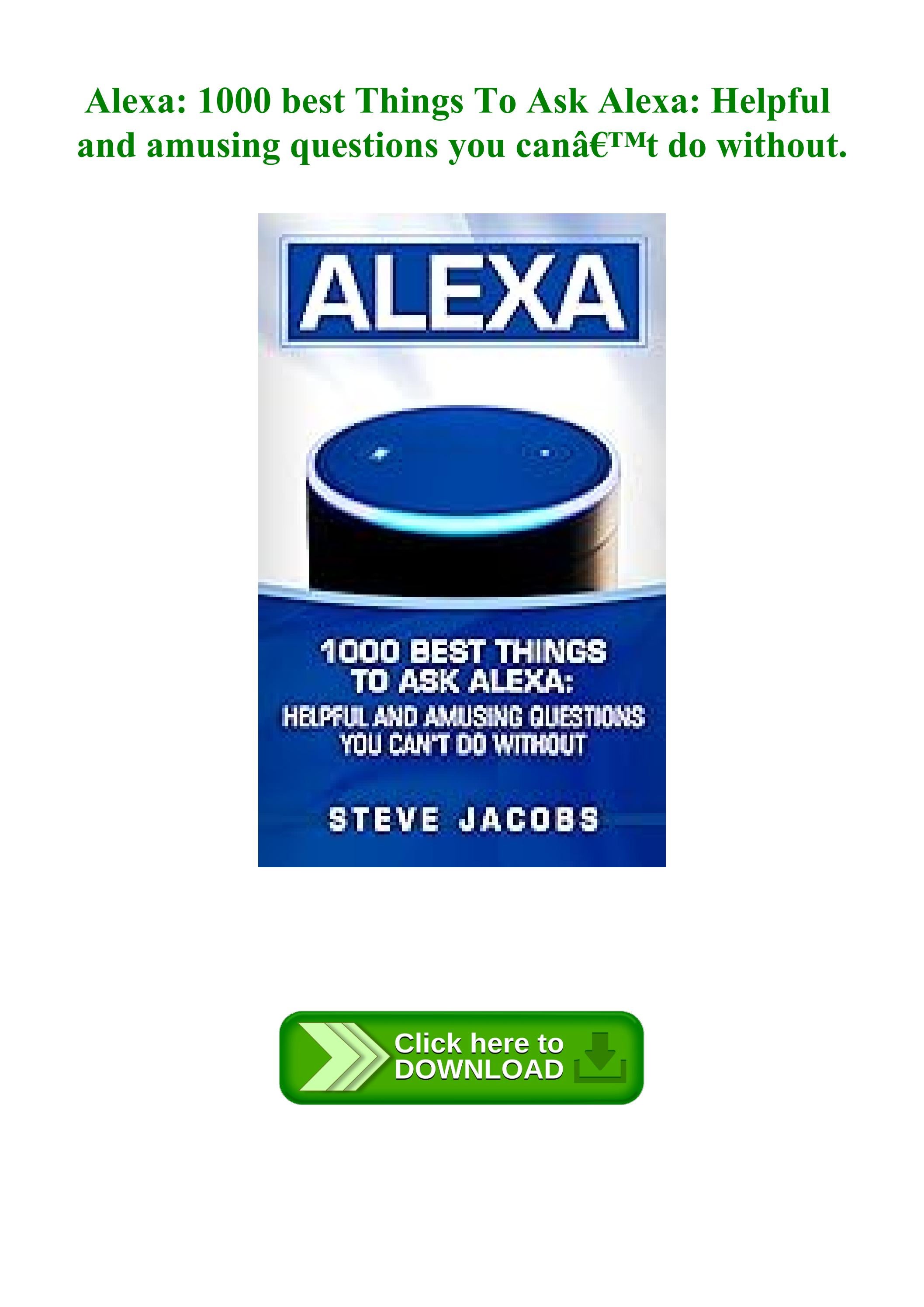 Things To Ask Alexa Rude - 1lgdoi8