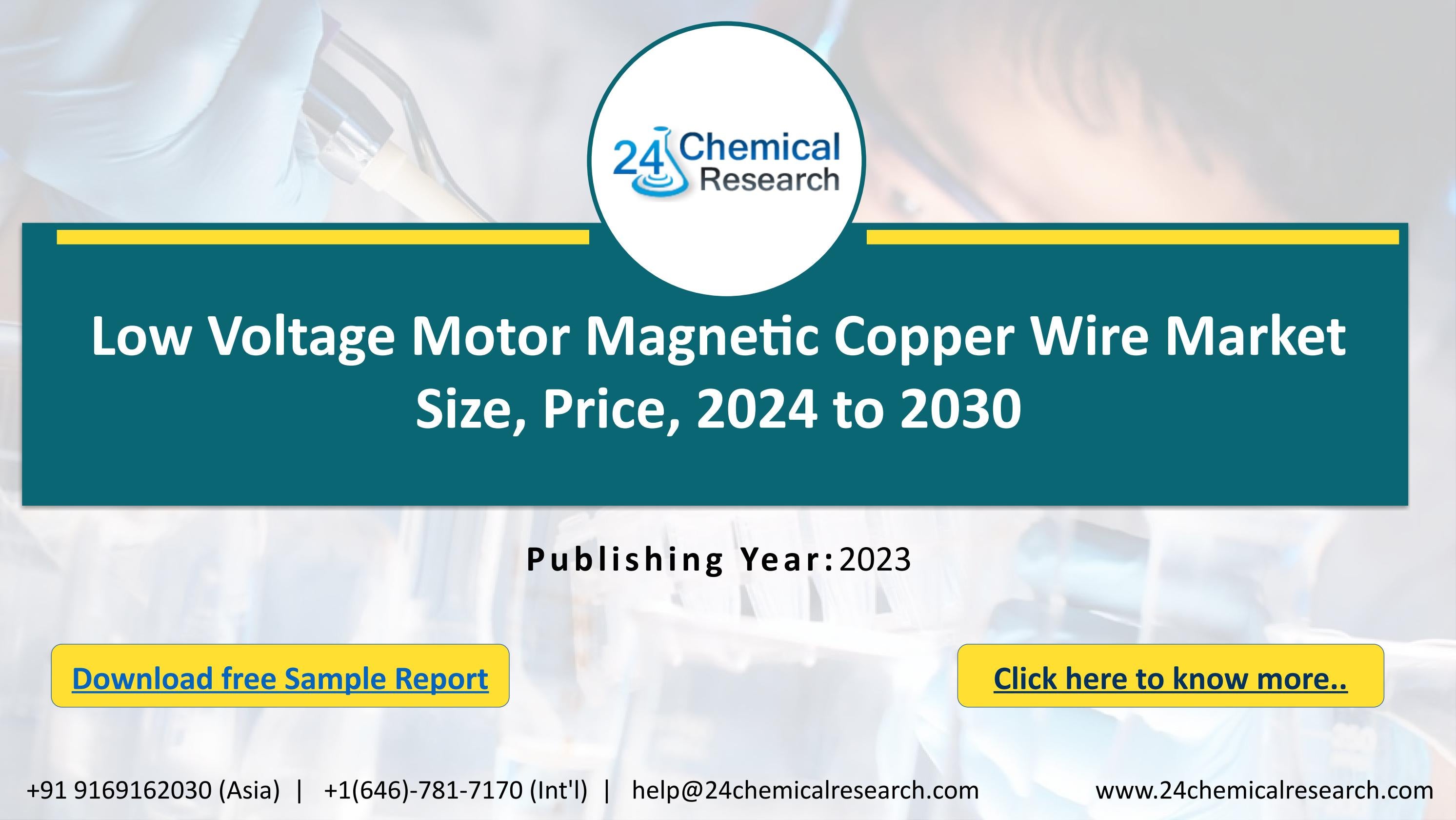 Low Voltage Motor Copper Wire Market Size, Price, 2024 to 2030