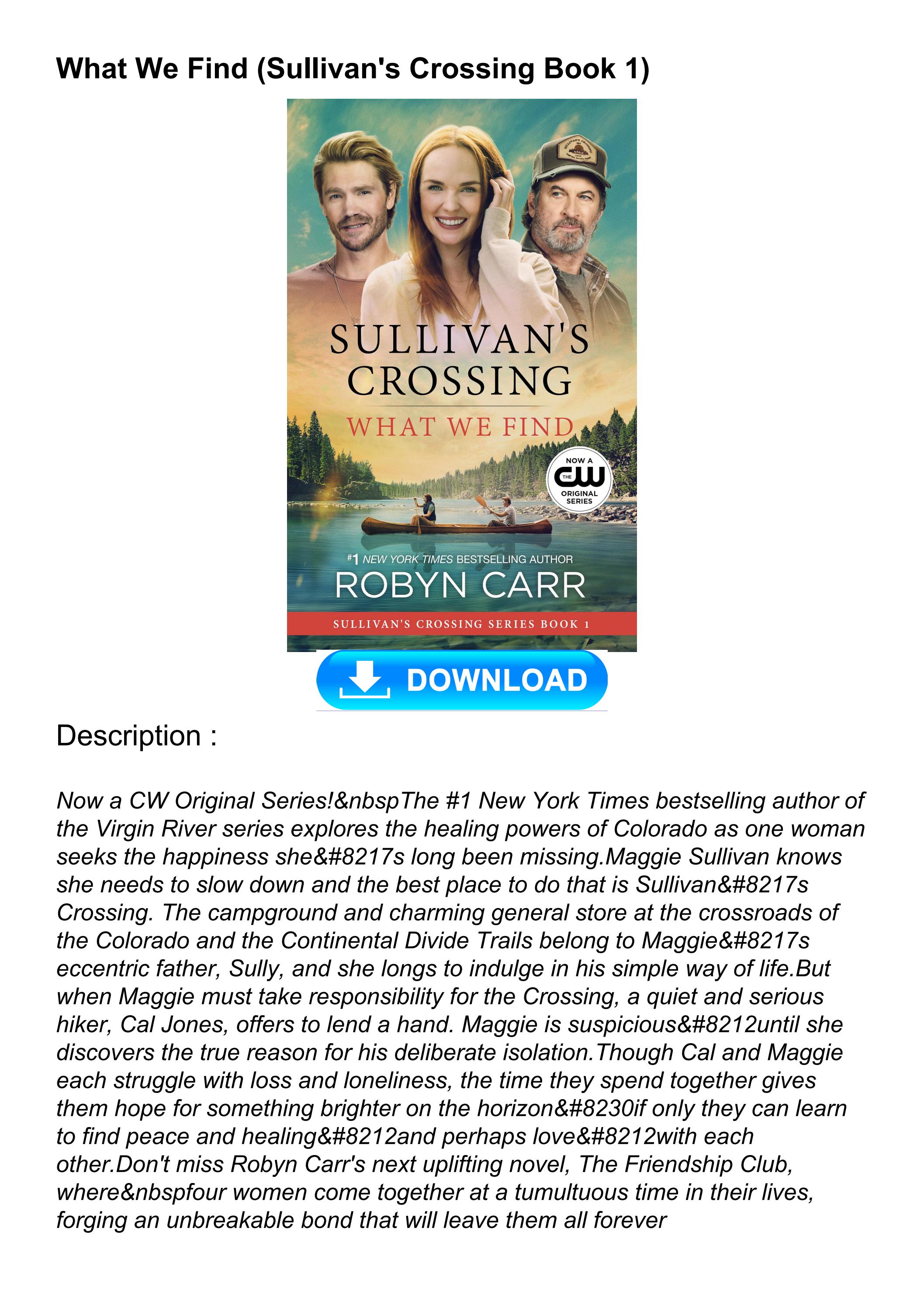 You Need To Know About This Sullivan'S Crossing Book Change (Maggie!) - 9m2ulr5
