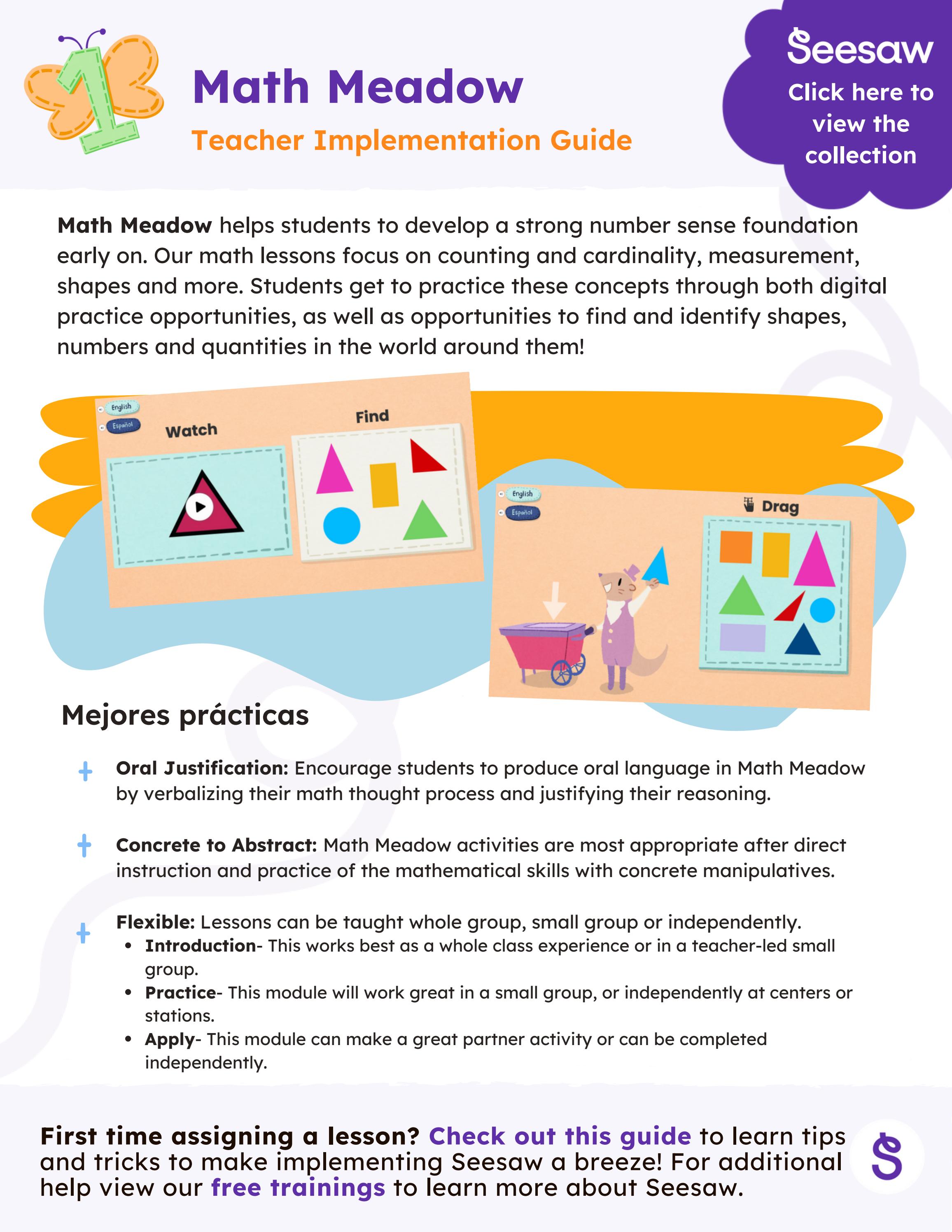 Math Meadow Implementation Guide by seesawlearning - Issuu