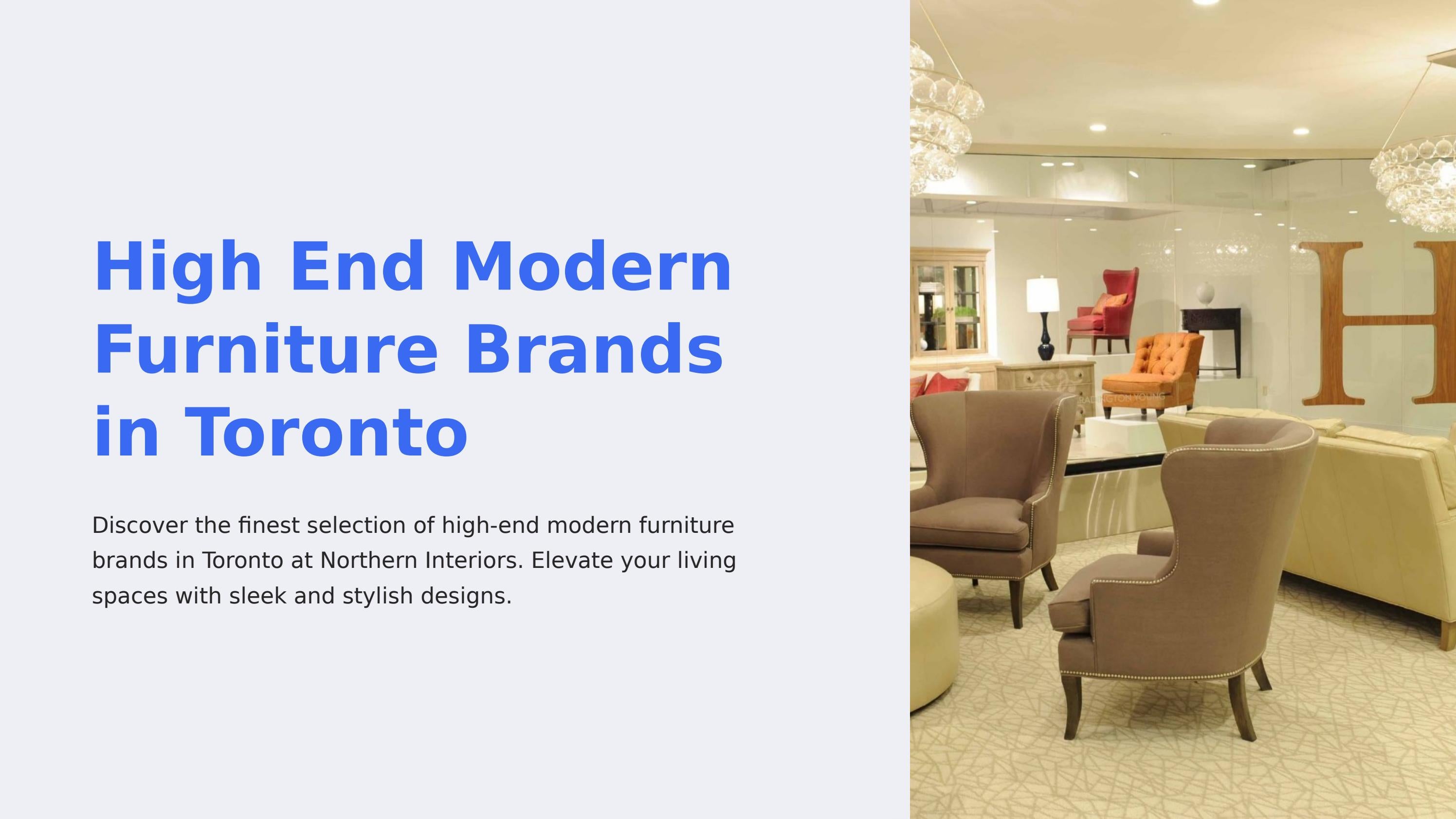 High End Modern Furniture Brands in Toronto by Northerninterior Issuu