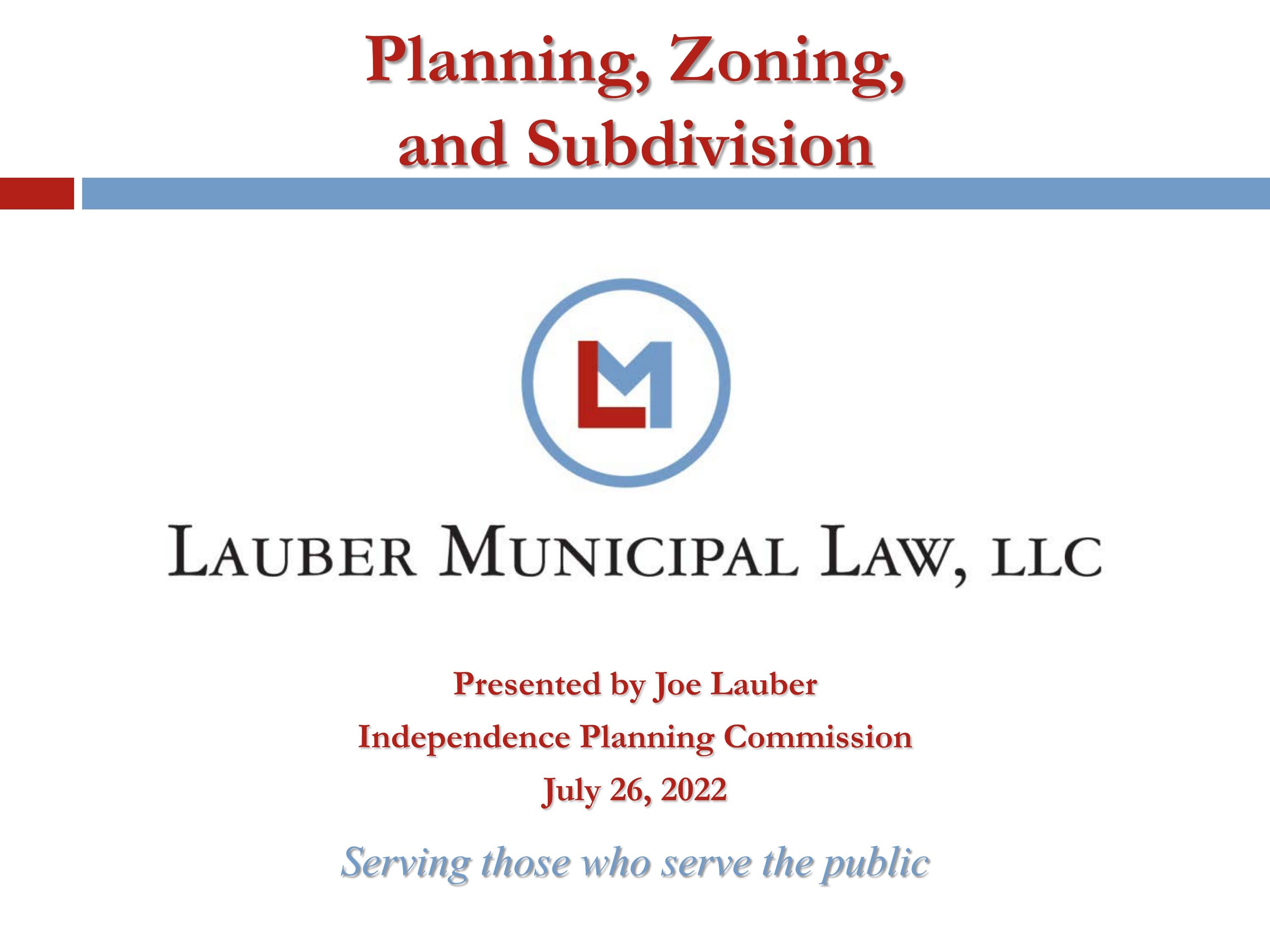 PC Planning & Zoning Commission Training by cityofindepmo Issuu