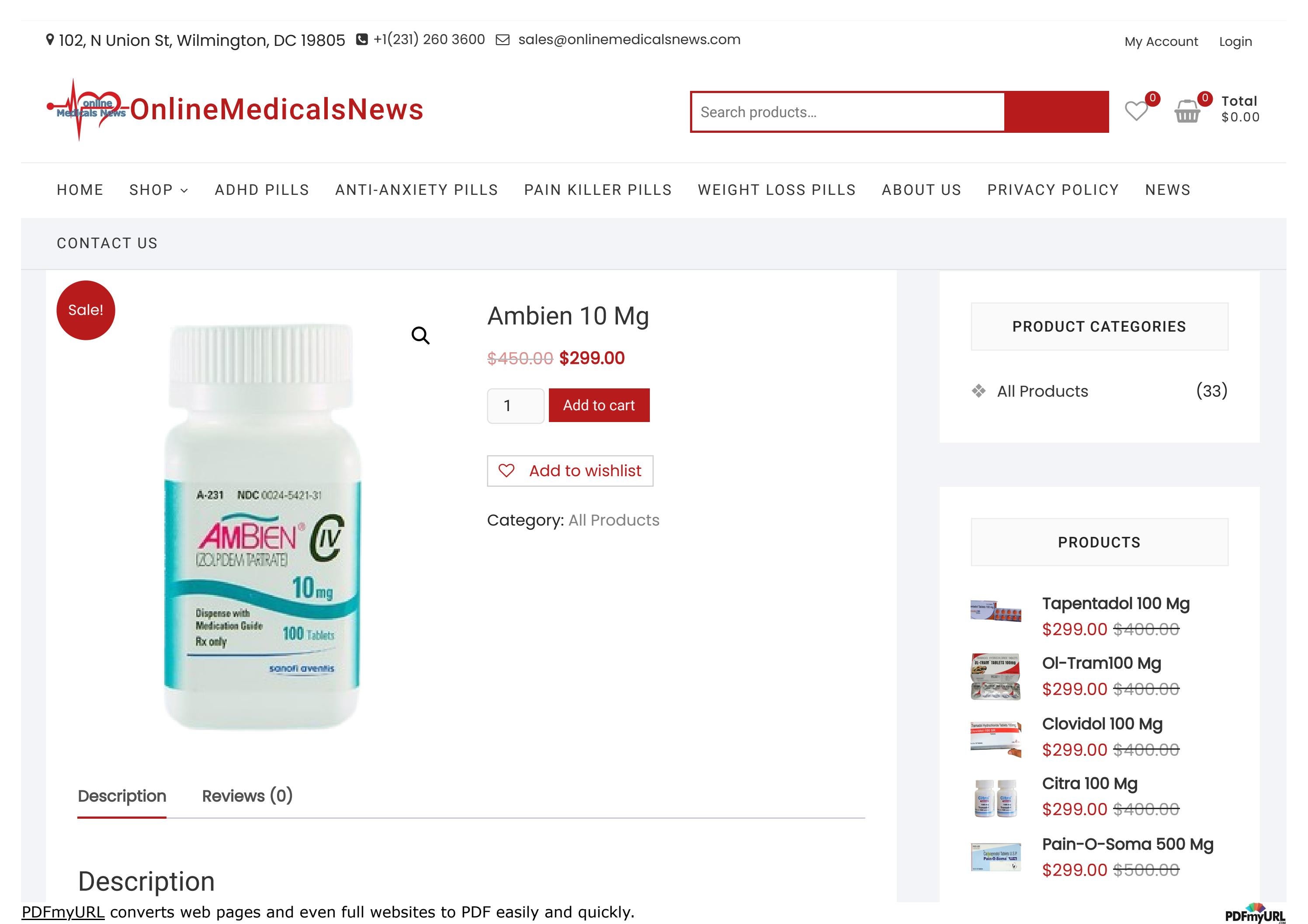 Buy Ambien 10 mg Online in USA at a best discounted price by Ravi