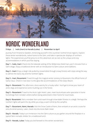 Uniworld 灯饰目录 · Nordics x Adventure Travel Co-Op (US) 第 10 页