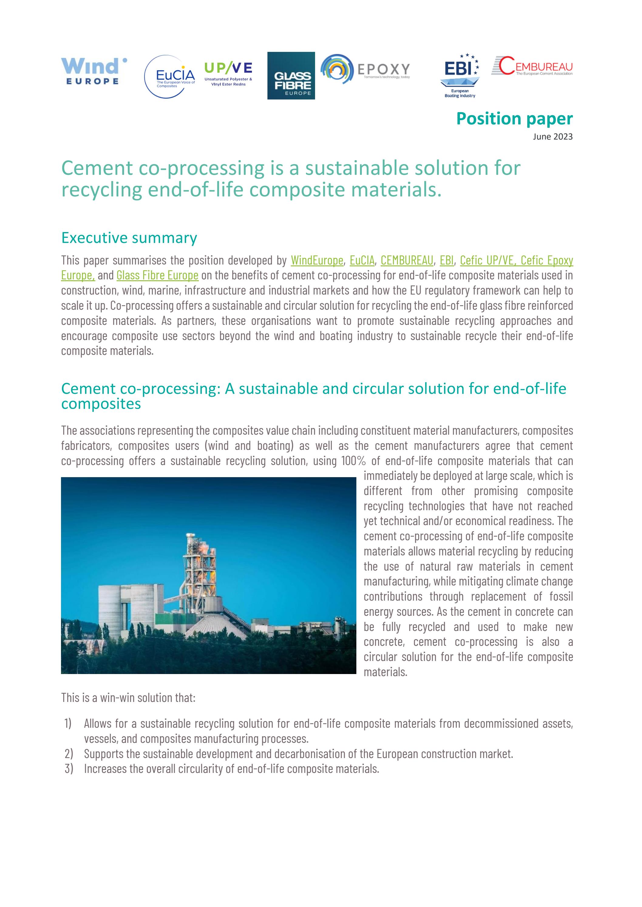 Co Processing Cement co-processing is a sustainable solution for recycling end-of ...