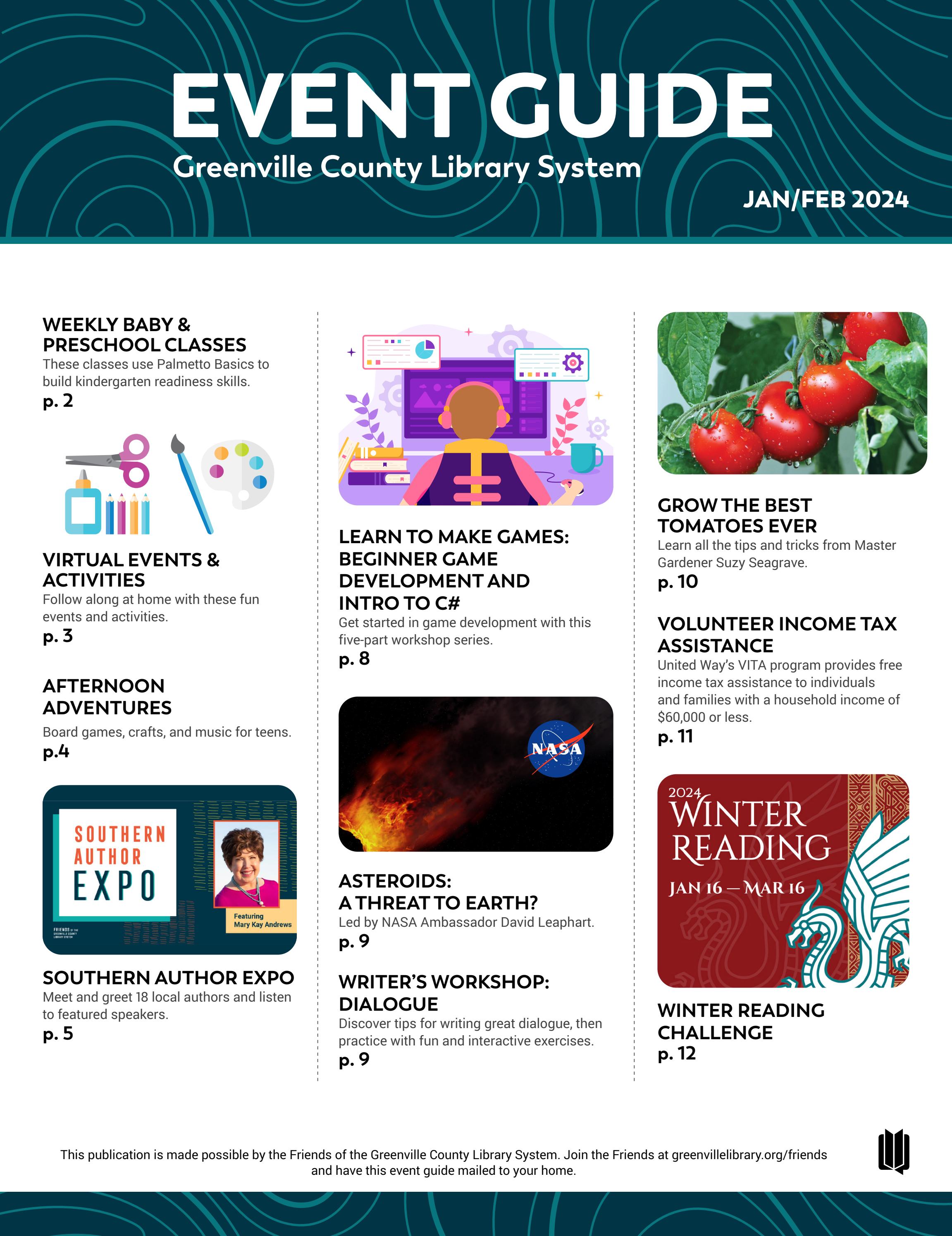 Jan/Feb 2024 Event Guide by Greenville County Library System Issuu