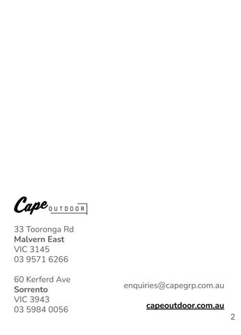 Cape Retail Group 家具目录 · Cape 户外 Mamagreen 家具 ( 现货 ) 第 2 页