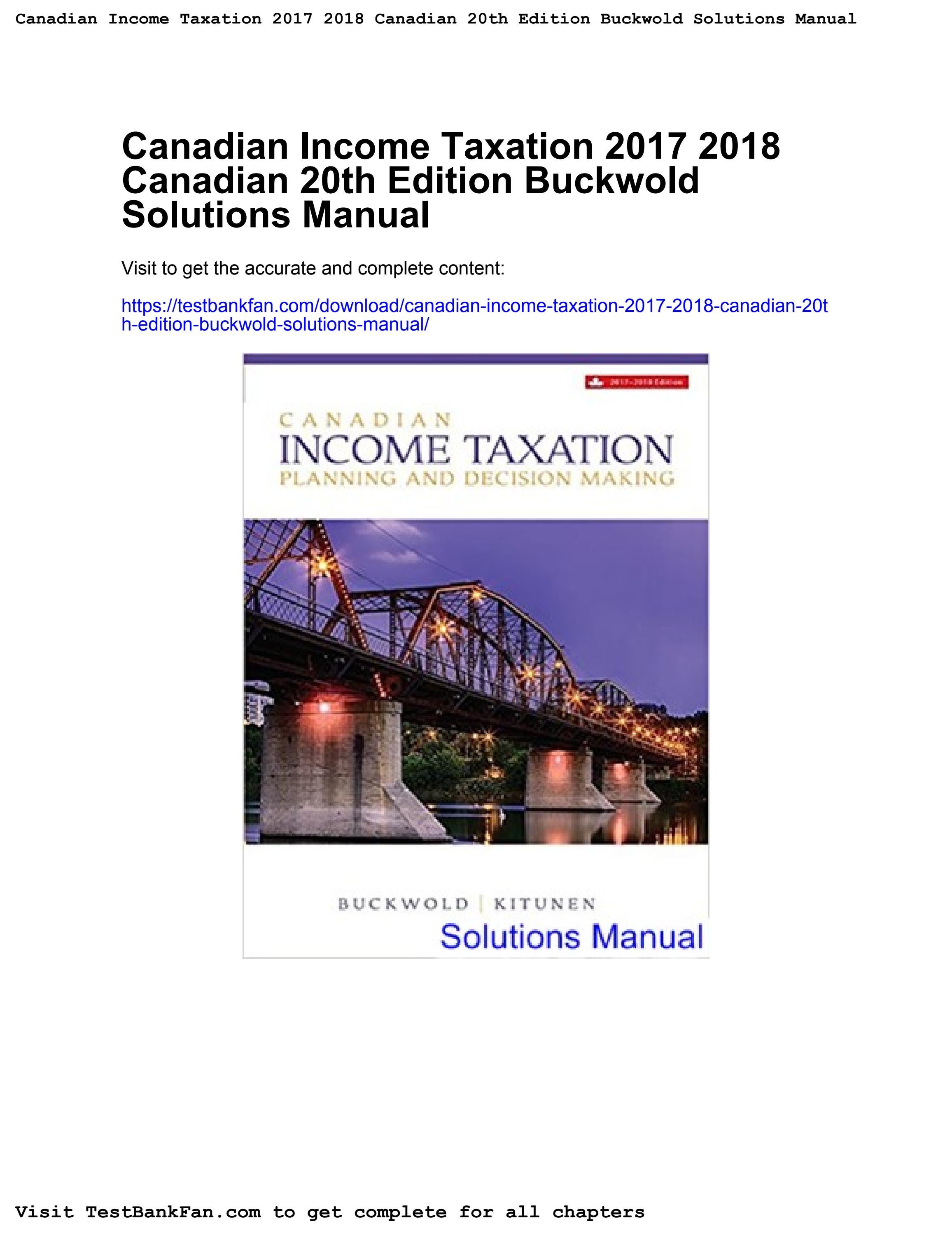 Full_download_canadian taxation 2017 2018 canadian 20th edition