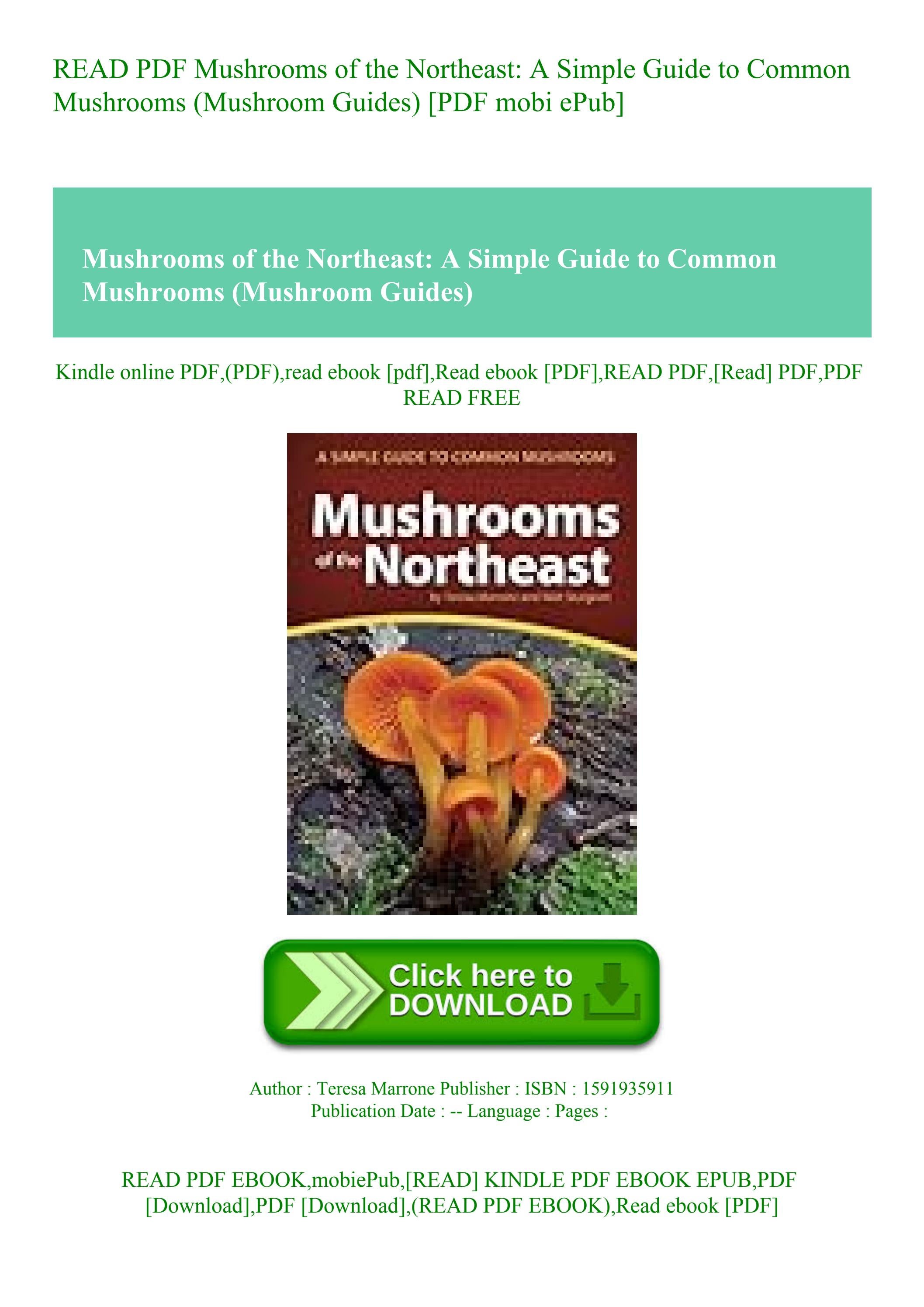READ PDF Mushrooms of the Northeast A Simple Guide to Common Mushrooms