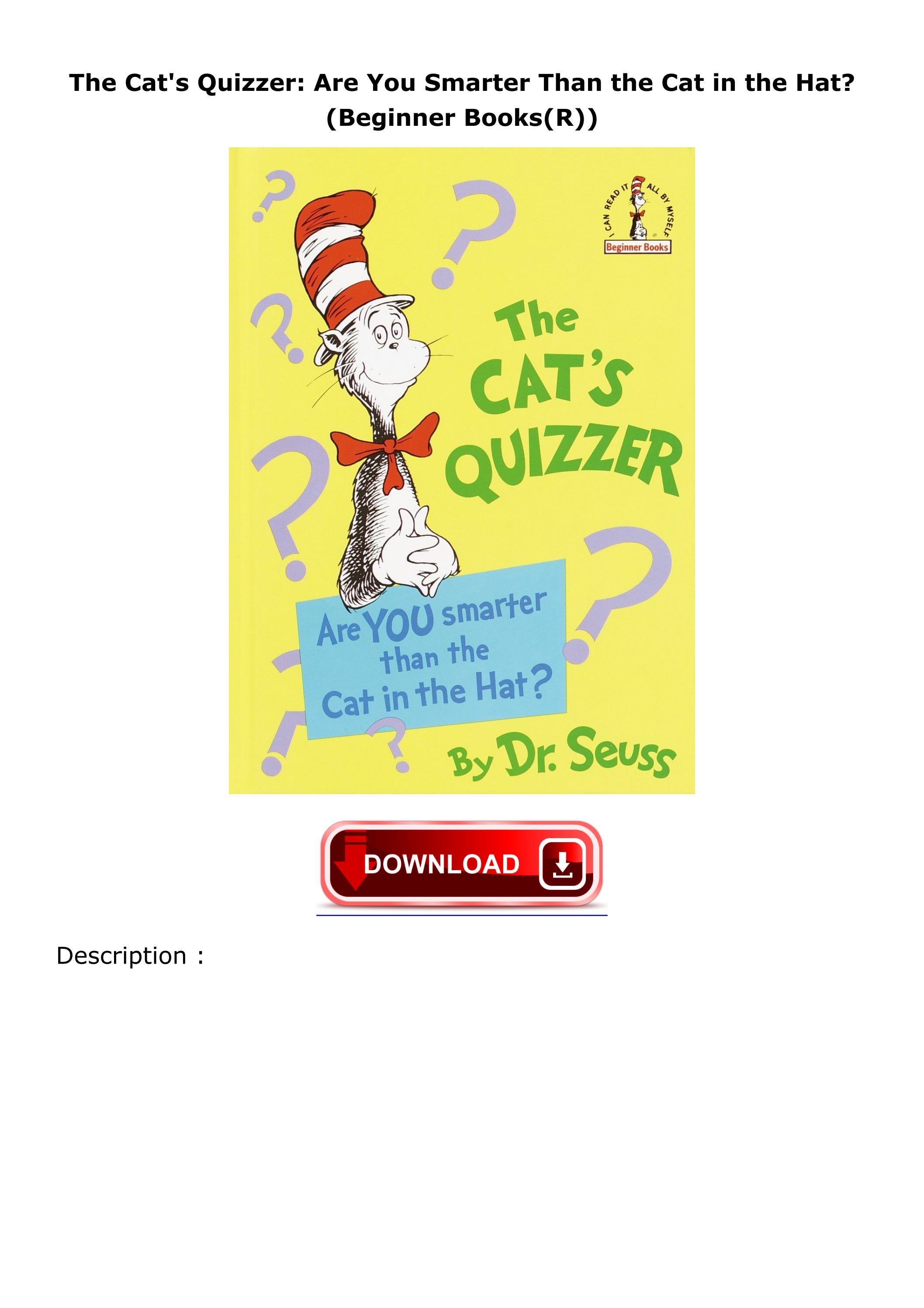 √[PDF]⭐ READ Free The Cat's Quizzer Are You Smarter Than the Cat in t