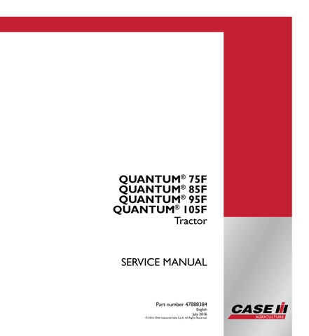 CASE IH QUANTUM 105F Tractor Service Repair Manual by ufjkfksemccxdmdd ...