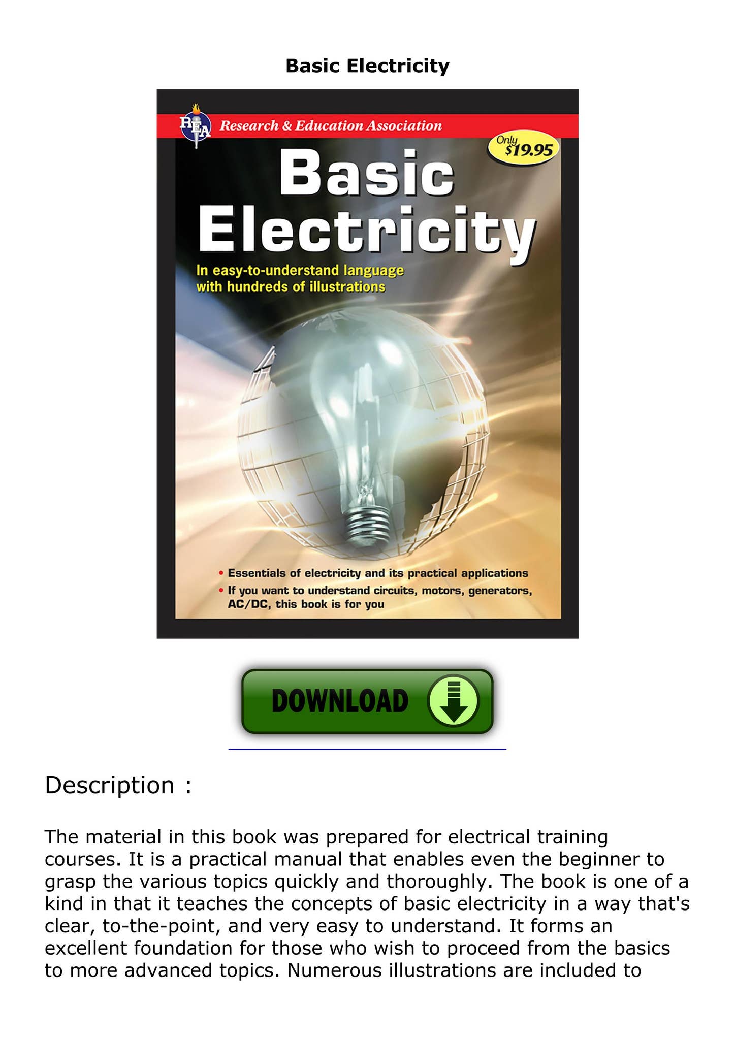 download⚡️[EBOOK] ️ Basic Electricity by jessiehuynh - Issuu