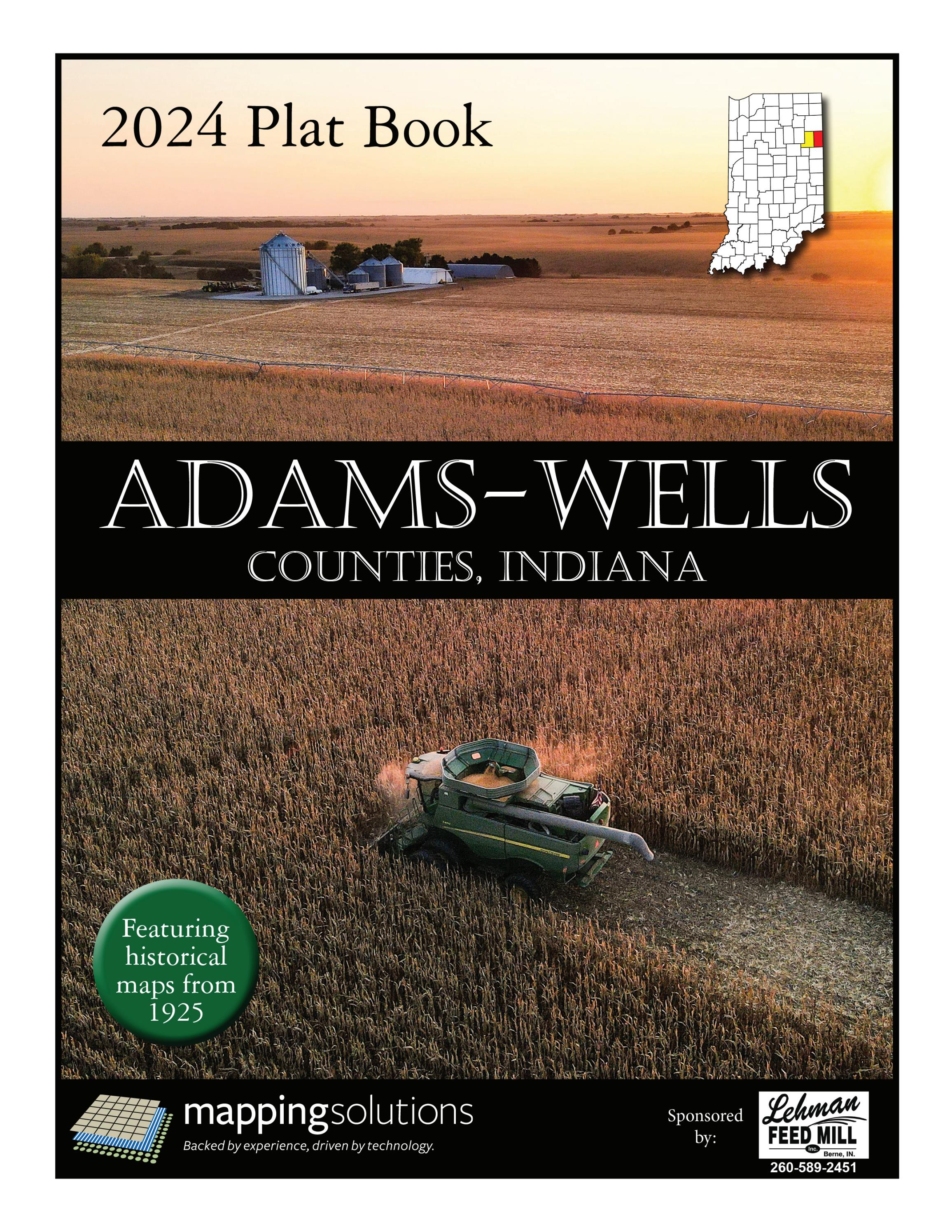 AdamsWells Counties, Indiana 2024 eBook Pro Mapping Solutions by
