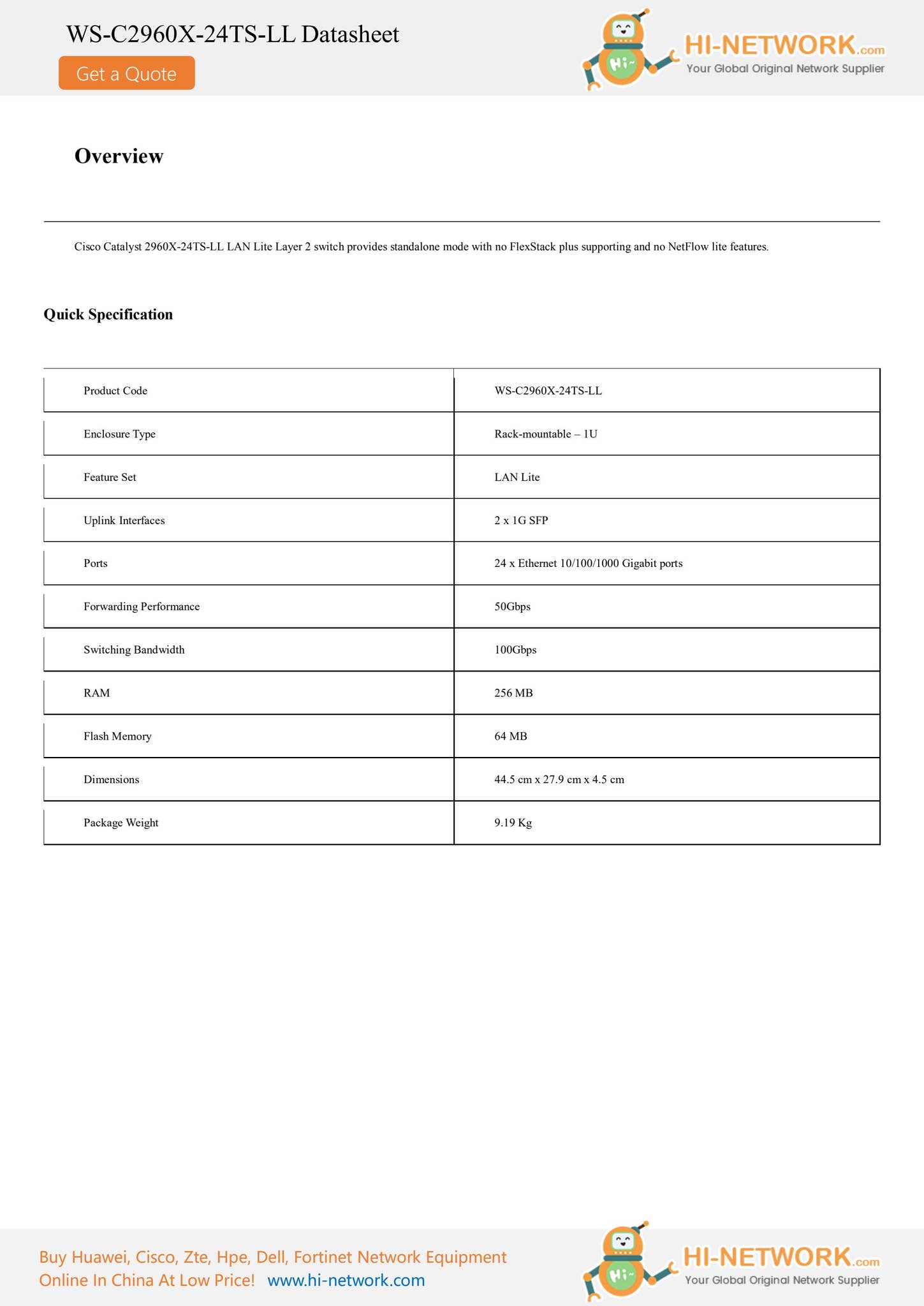 cisco-ws-c2960x-24ts-ll-datasheet-pdf-by-hi-network-issuu