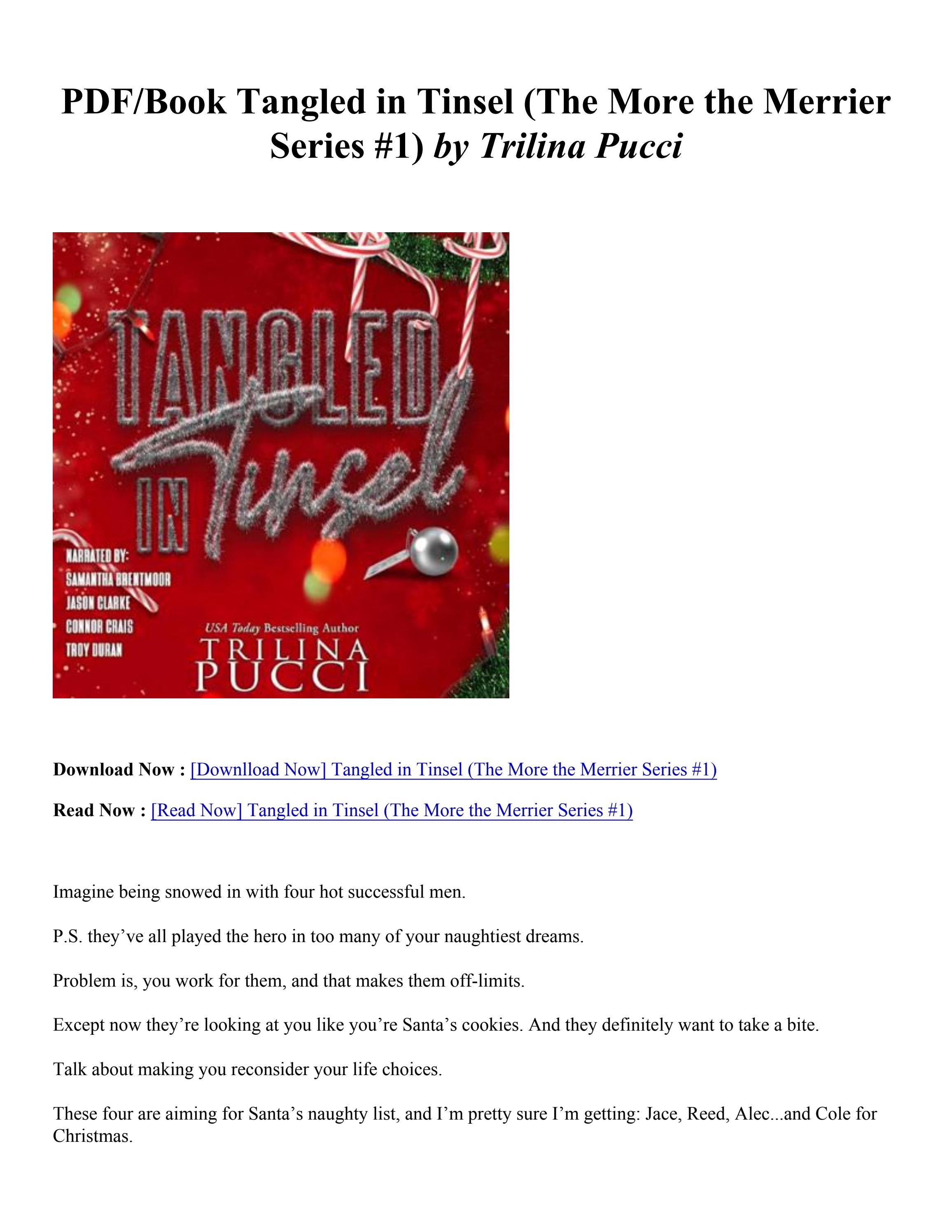 [PDF Download] Tangled in Tinsel (The More the Merrier Series 1) By Trilina Pucci by