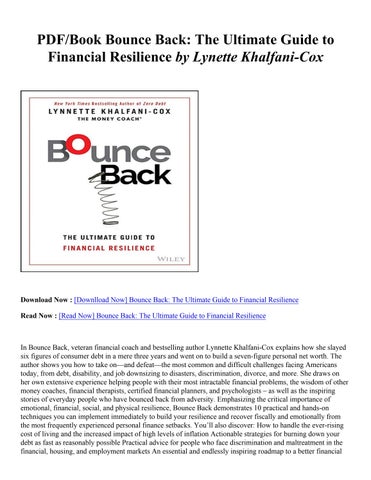 (PDF Download) Bounce Back: The Ultimate Guide to Financial Resilience