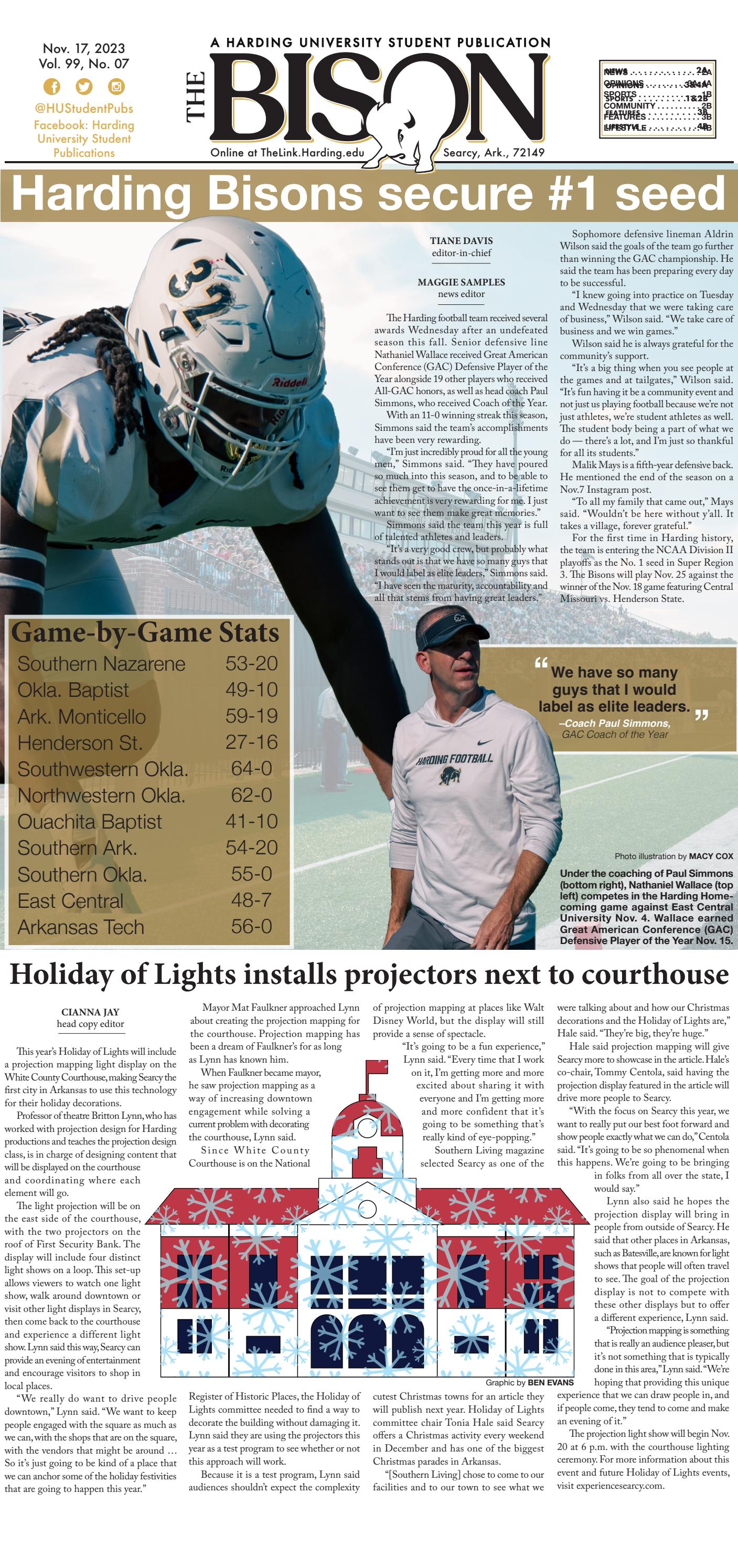 The Bison - Vol. 99, No. 07 by Harding University Student Publications ...