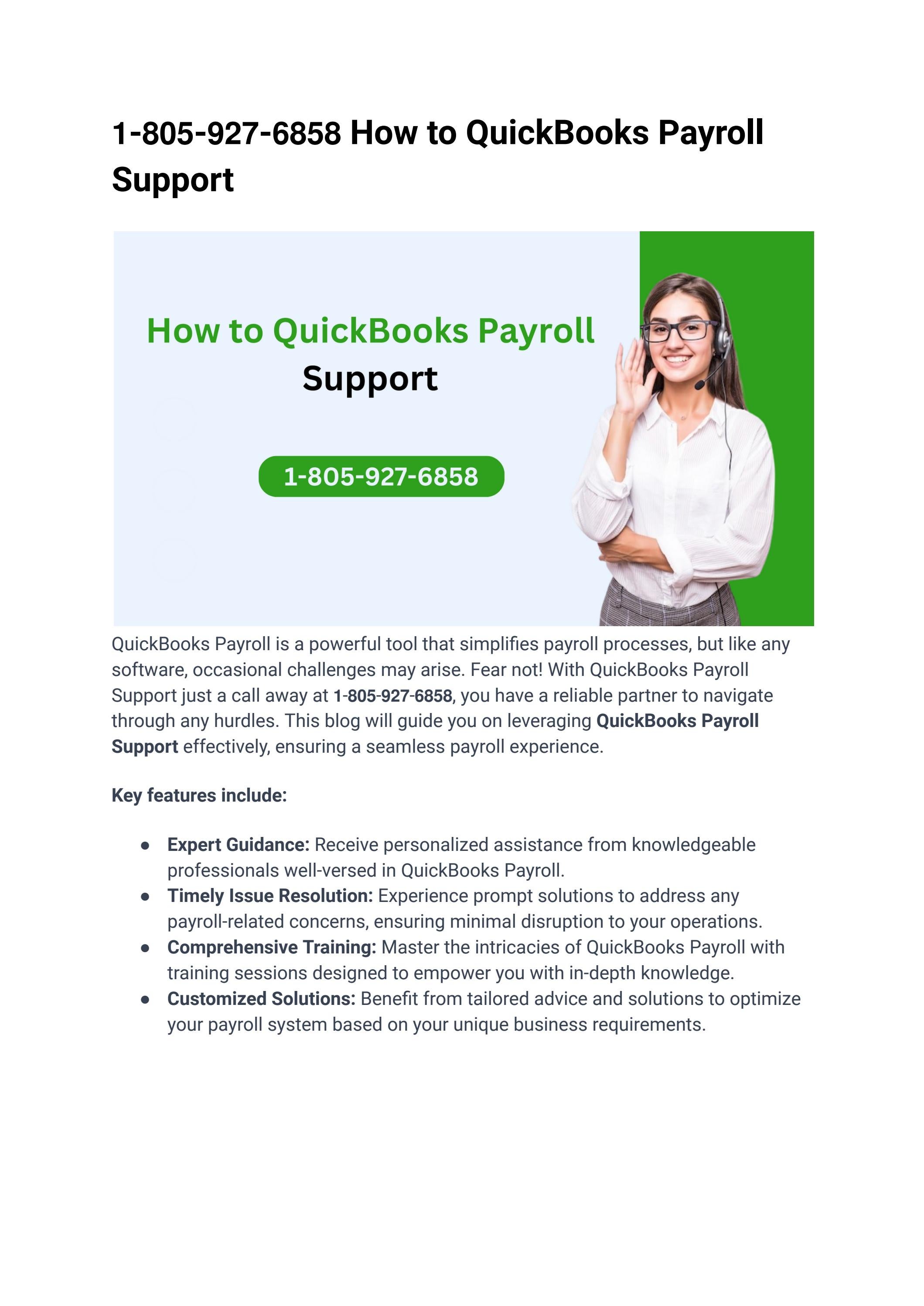 How to quickbooks payroll support by jimmybrown1308 issuu