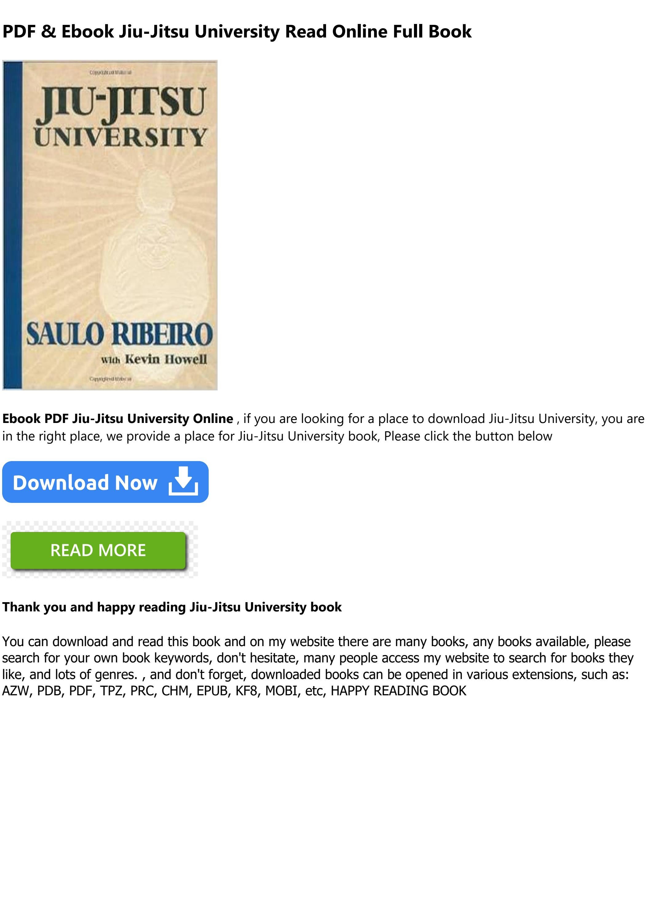 [**Free Download**] JiuJitsu University Full PDF Online by