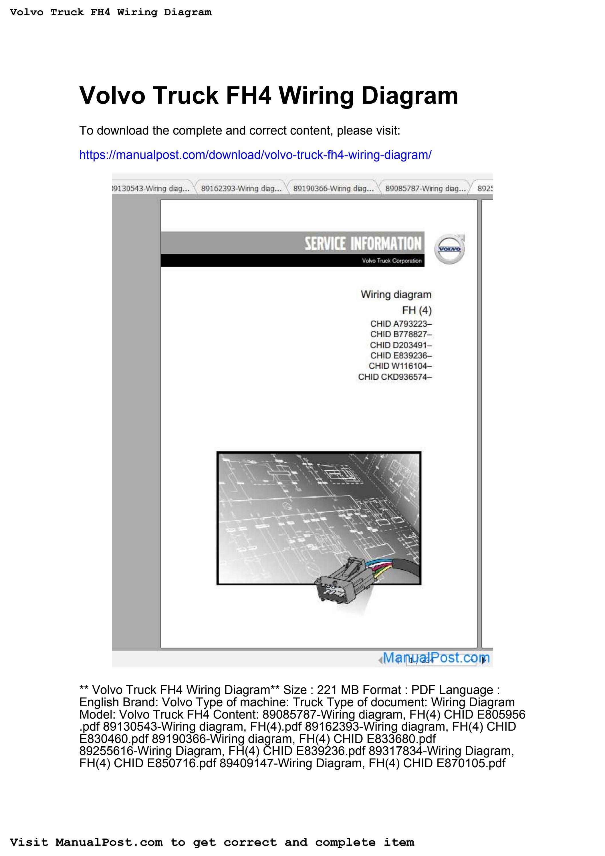 Volvo truck fh4 wiring diagram by lindsay.fellman836 Issuu