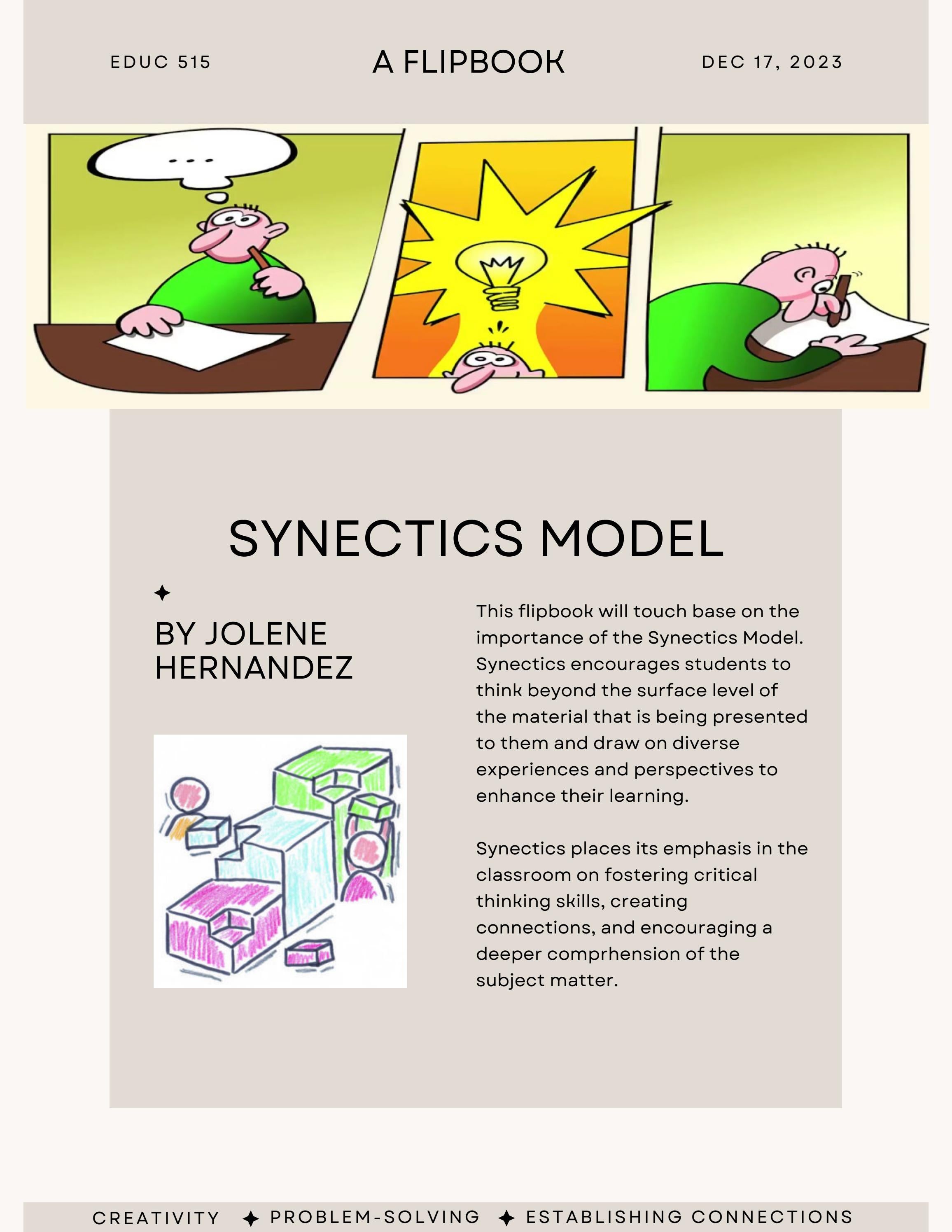 Effective Teaching StrategiesSynectics Model by Jolene Hernandez Issuu