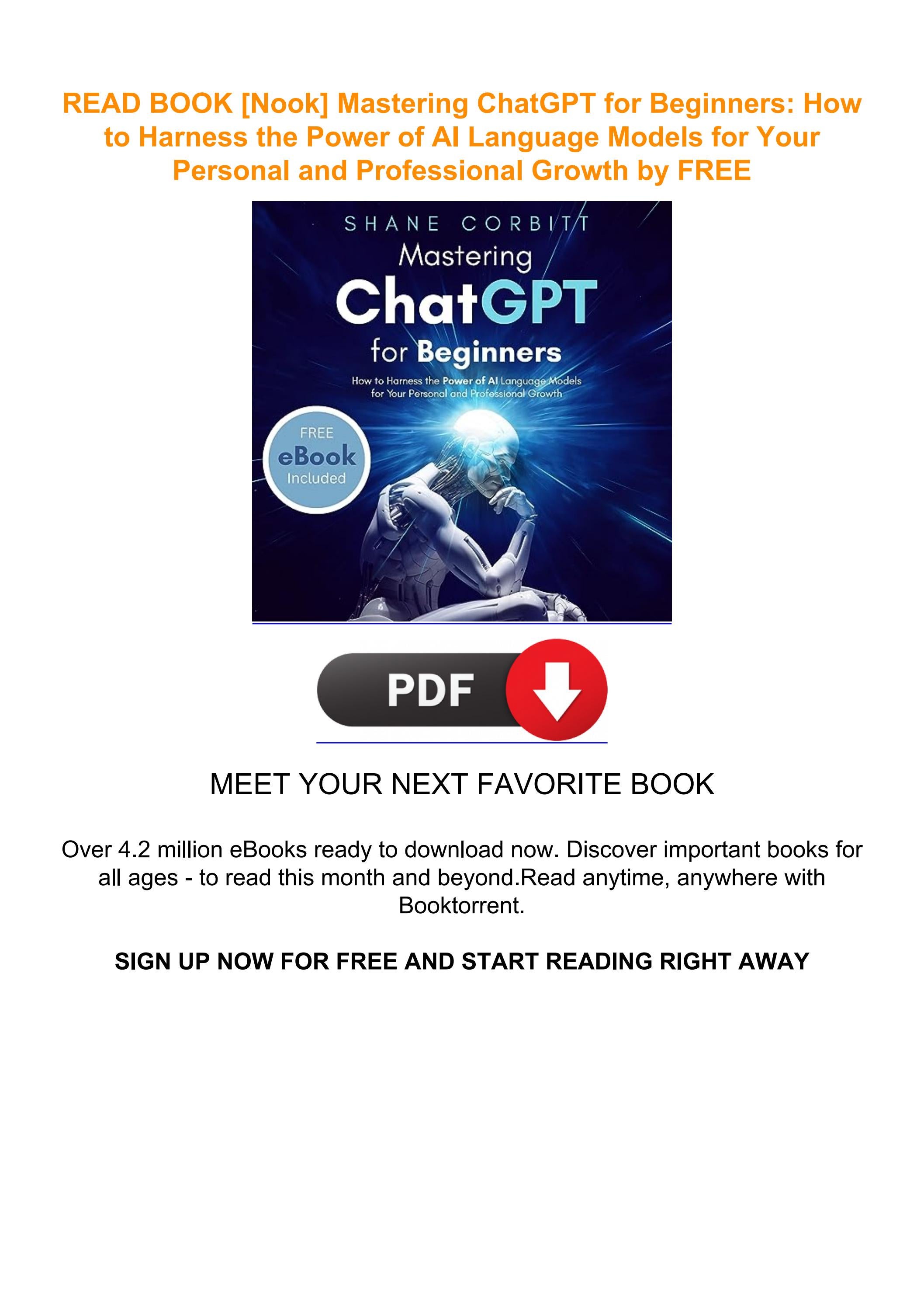 Read Book Nook Mastering Chatgpt For Beginners How To Harness The By Ebooksnew Issuu Read Book Nook Mastering Chatgpt For Beginners How To Harness The By Ebooksnew Issuu
