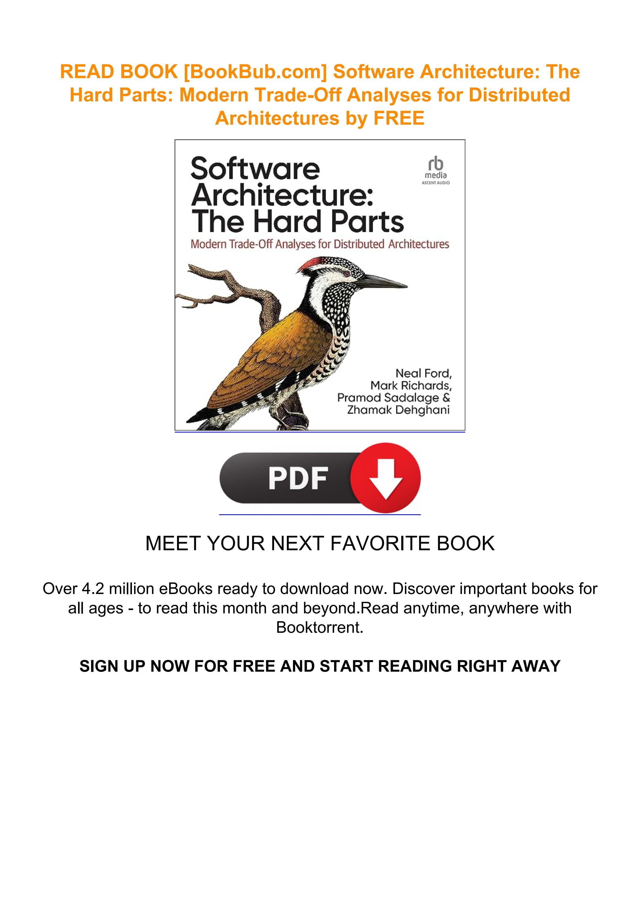 Read book goodreads software architecture the hard parts by