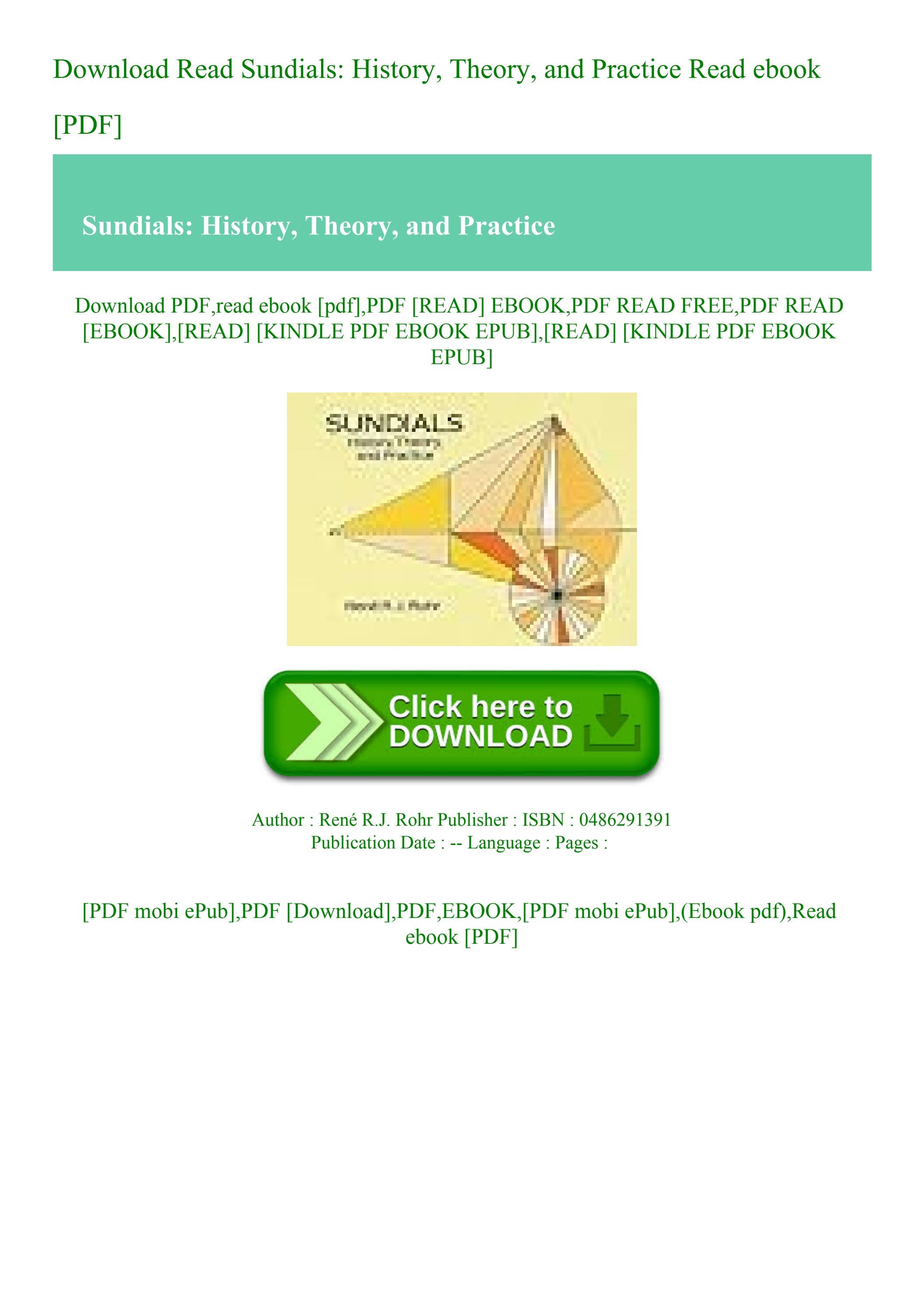 Download Read Sundials History Theory and Practice Read ebook [PDF] by binjarerea Issuu