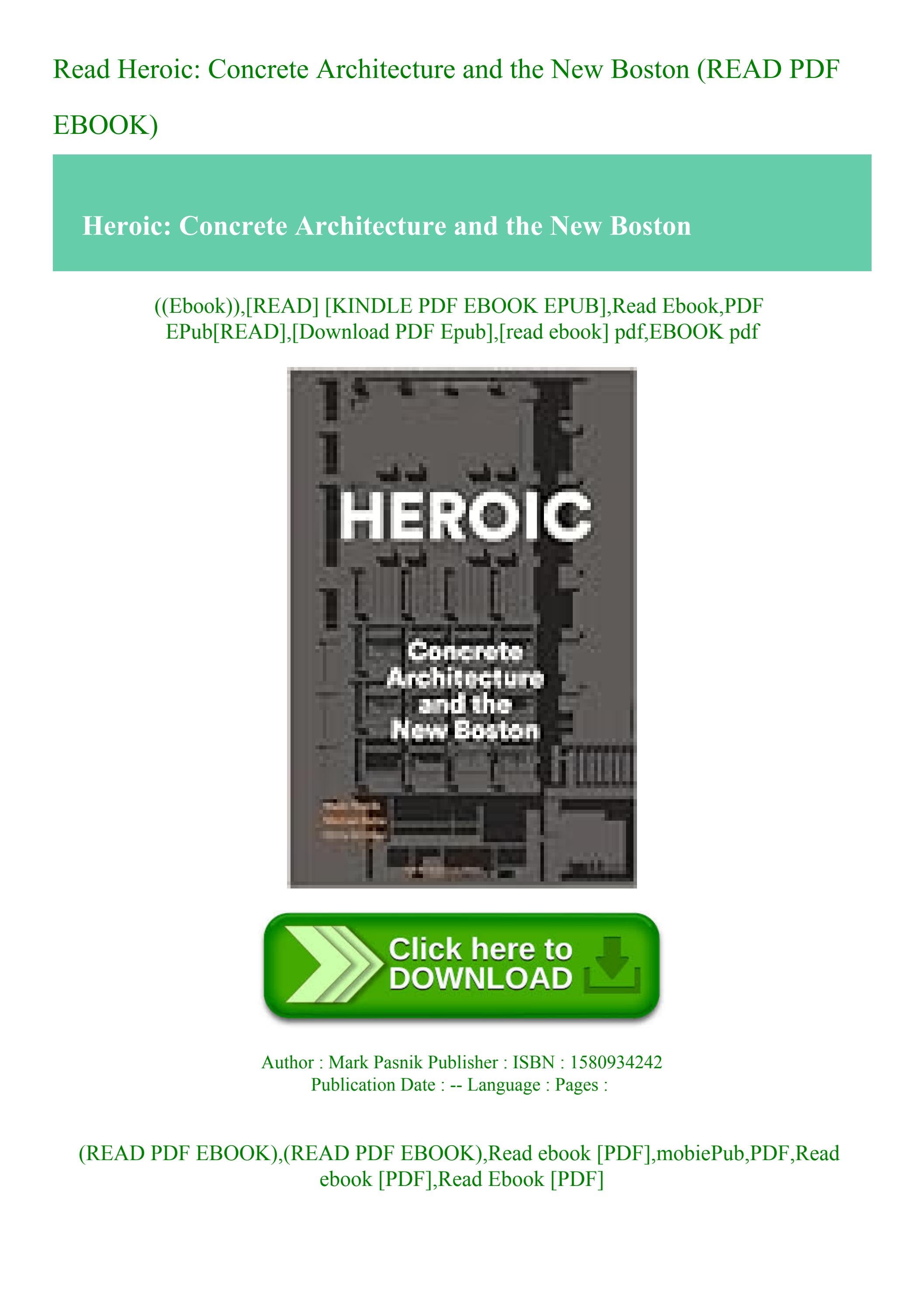 Read Heroic Concrete Architecture and the New Boston (READ PDF EBOOK) by baniaredad Issuu