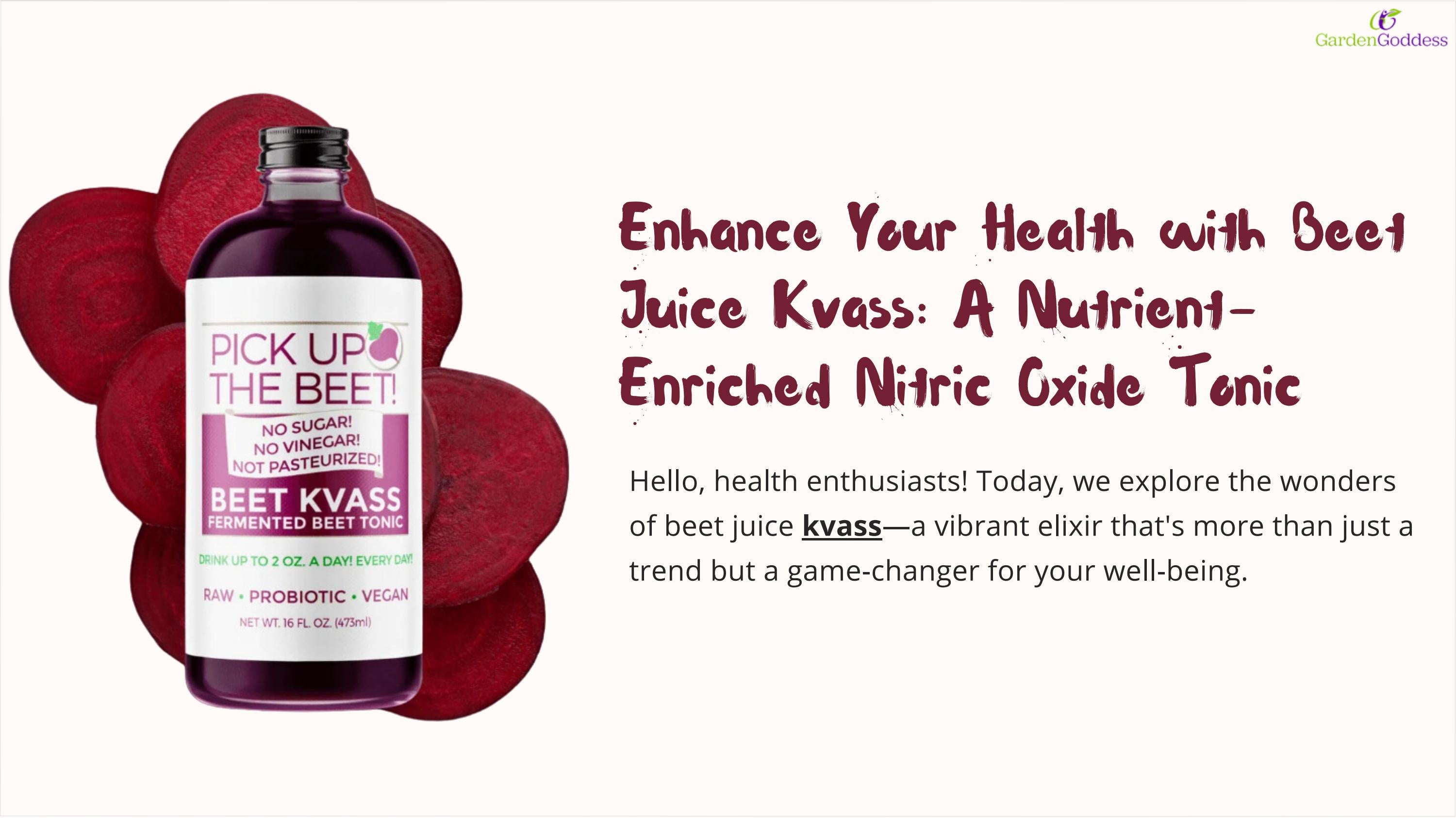 Boost Your Health With Beet Juice Kvass A NutrientRich Nitric Oxide Tonic by Garden Goddess