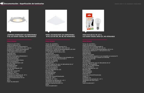 Rrubio300 灯饰目录 · Proyecto 德文 Iluminación 第 12 页