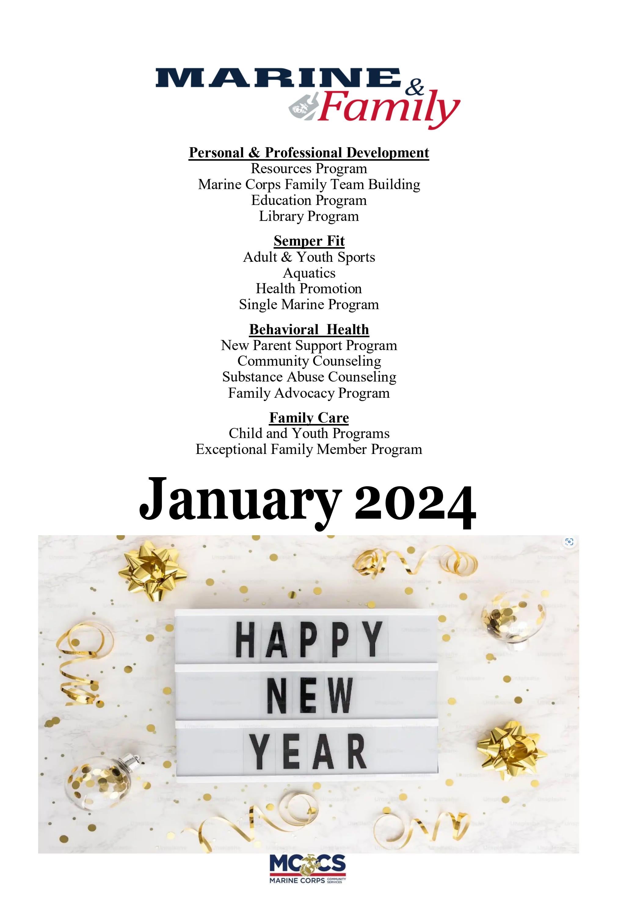 January Calendar of Events 2024 by MCCS Okinawa Issuu