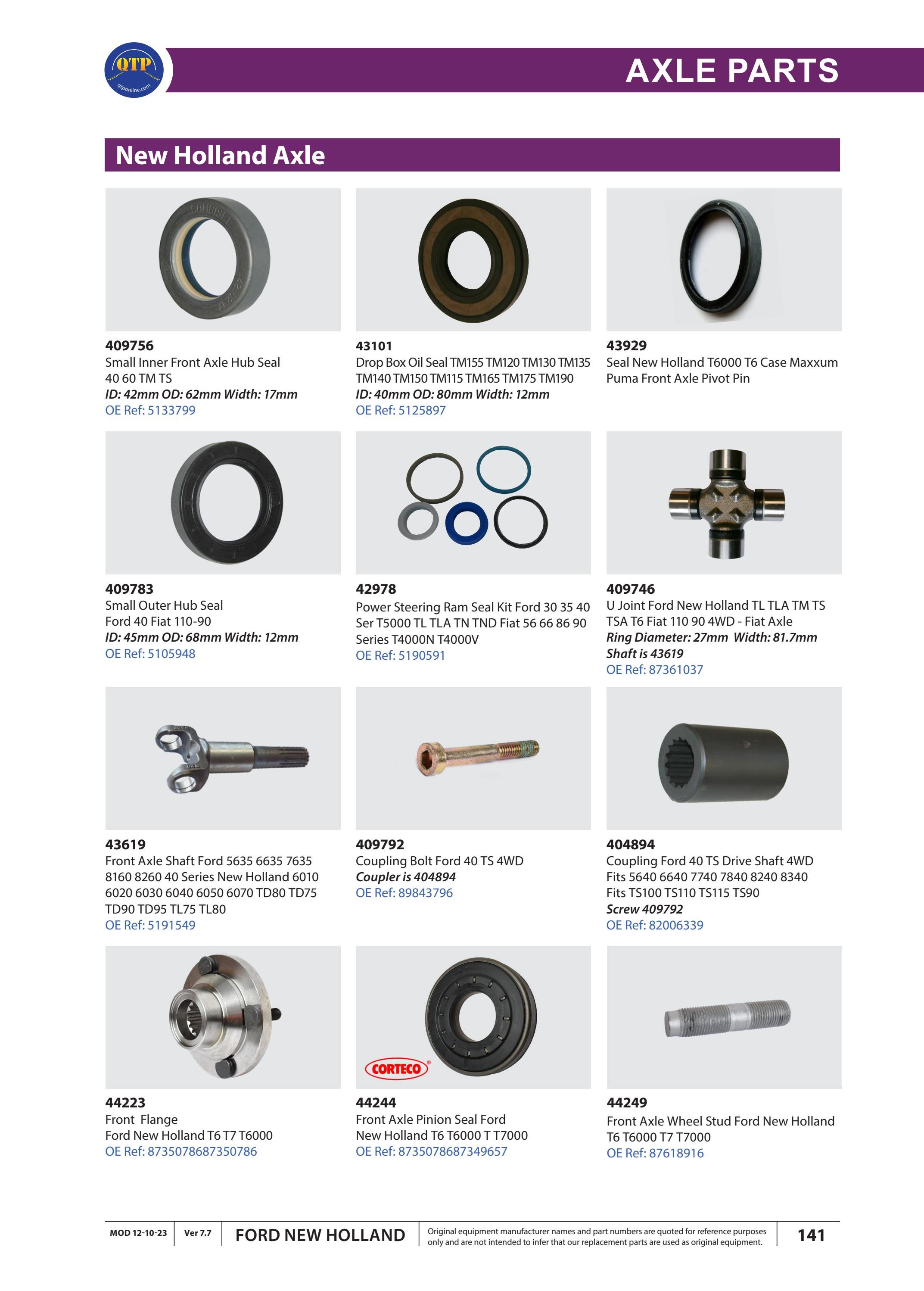 Ford New Holland Parts Catalogue! by Quality Tractor Parts - Issuu