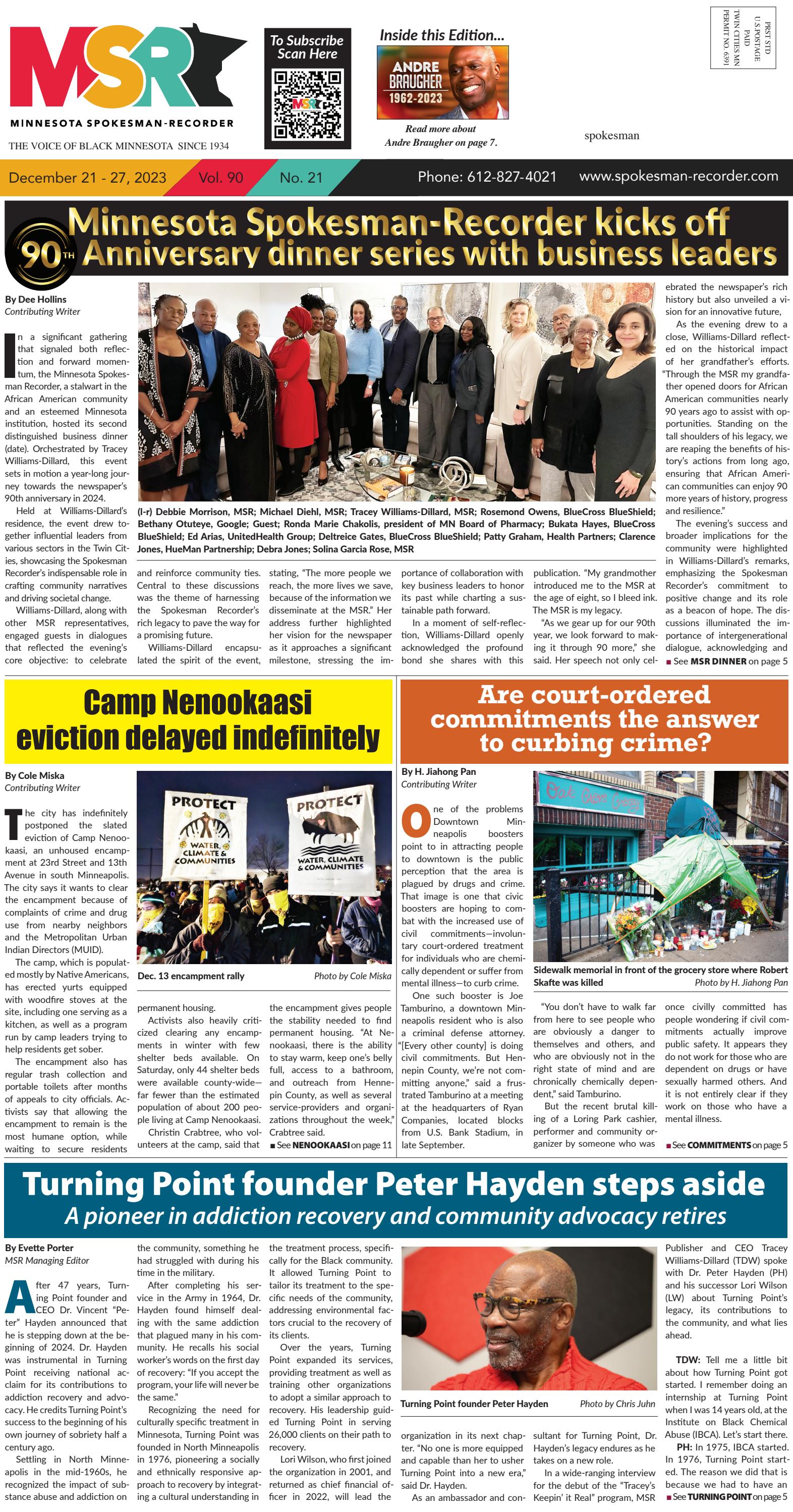 December 21, 2023 MN SpokesmanRecorder by MN Spokesman Recorder Issuu