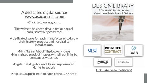 ASA Contract & Hospitality 家具目录 · Introduction 第 3 页