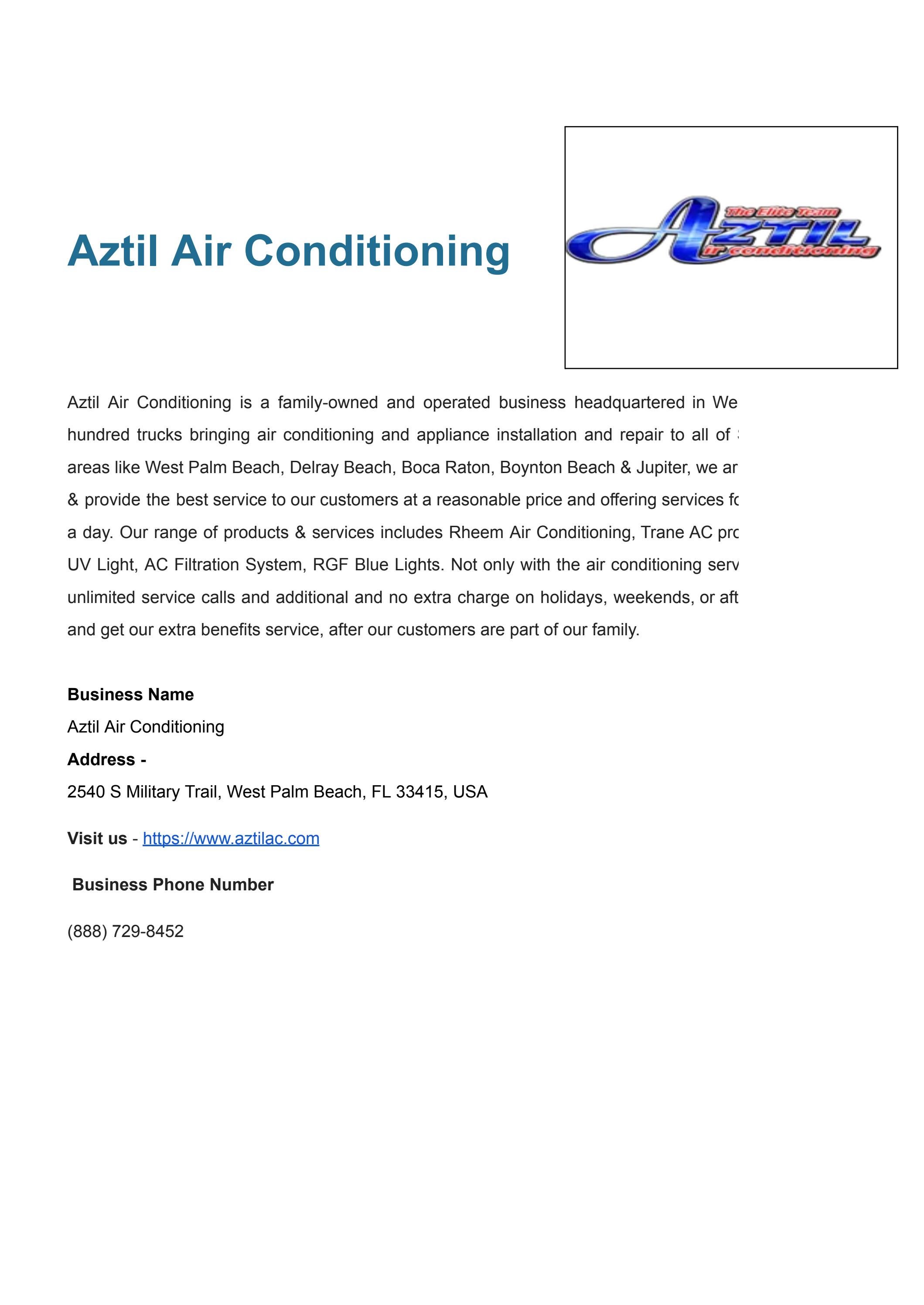Aztil Air Conditioning HVAC by aztilairconditioning Issuu